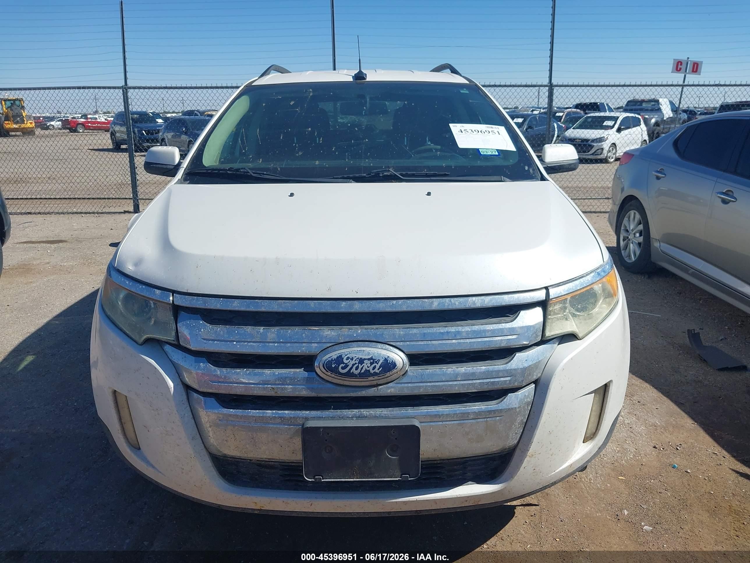 2014 Ford Edge Limited White vin: 2FMDK3KC7EBA33678