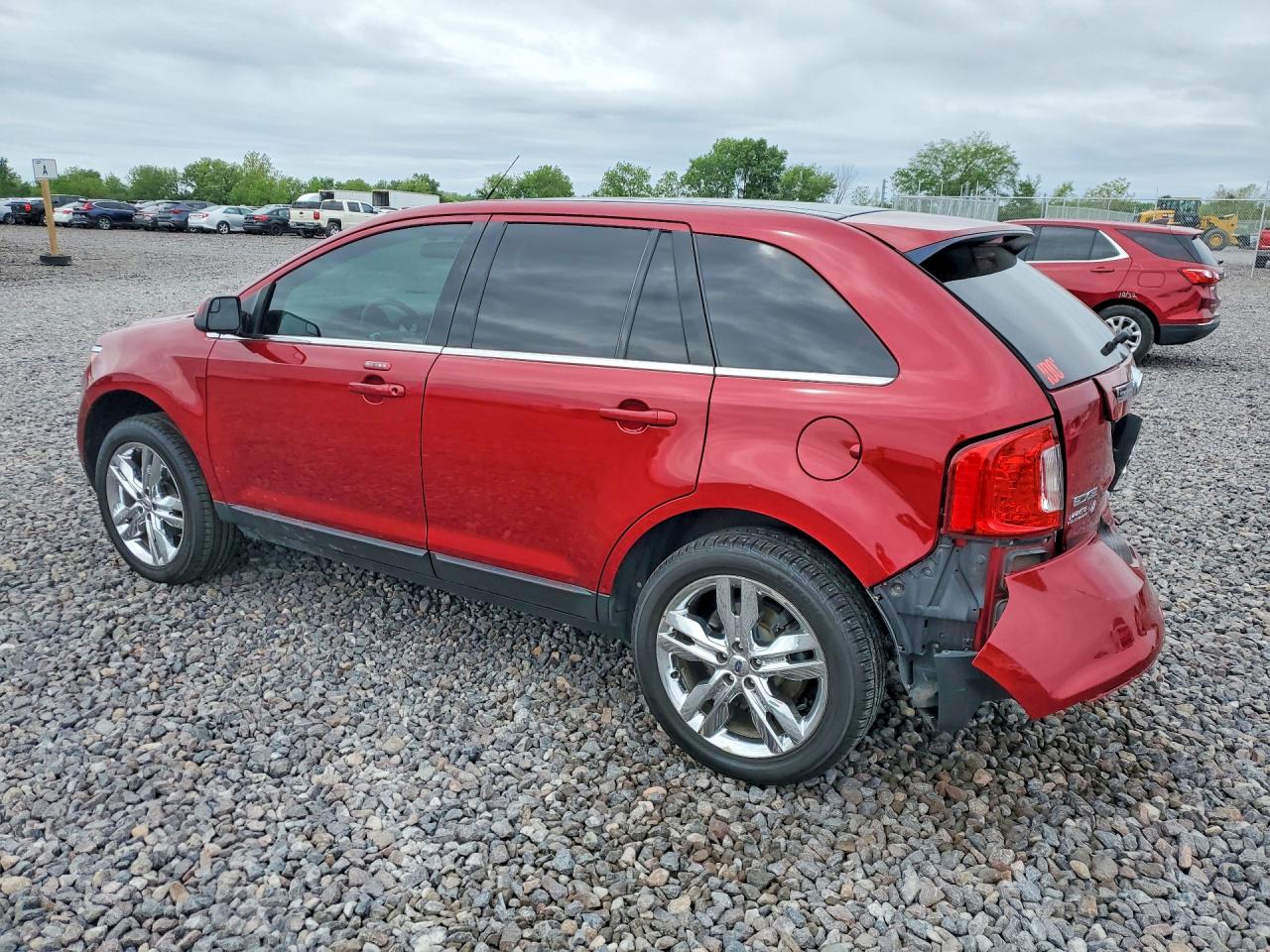 2014 Ford Edge Limited Red vin: 2FMDK3KC7EBA57883