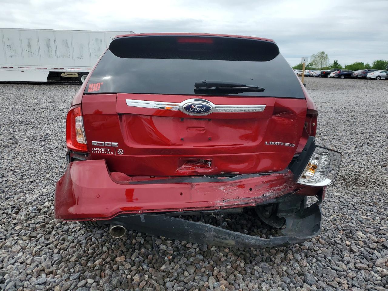 2014 Ford Edge Limited Red vin: 2FMDK3KC7EBA57883