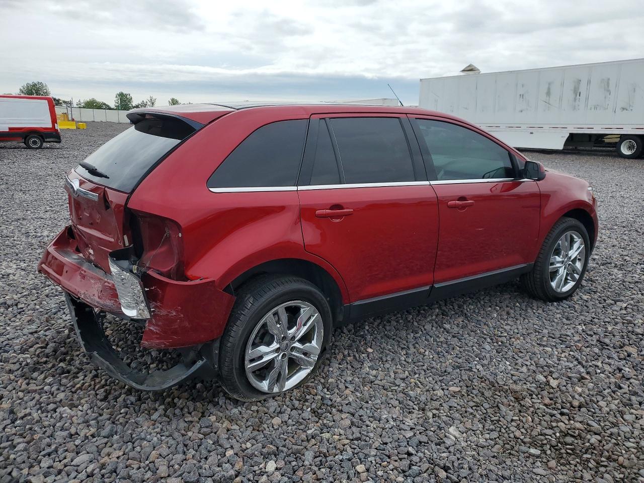 2014 Ford Edge Limited Red vin: 2FMDK3KC7EBA57883