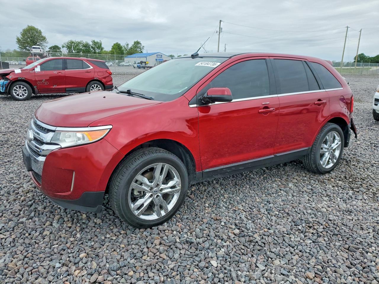 2014 Ford Edge Limited Red vin: 2FMDK3KC7EBA57883