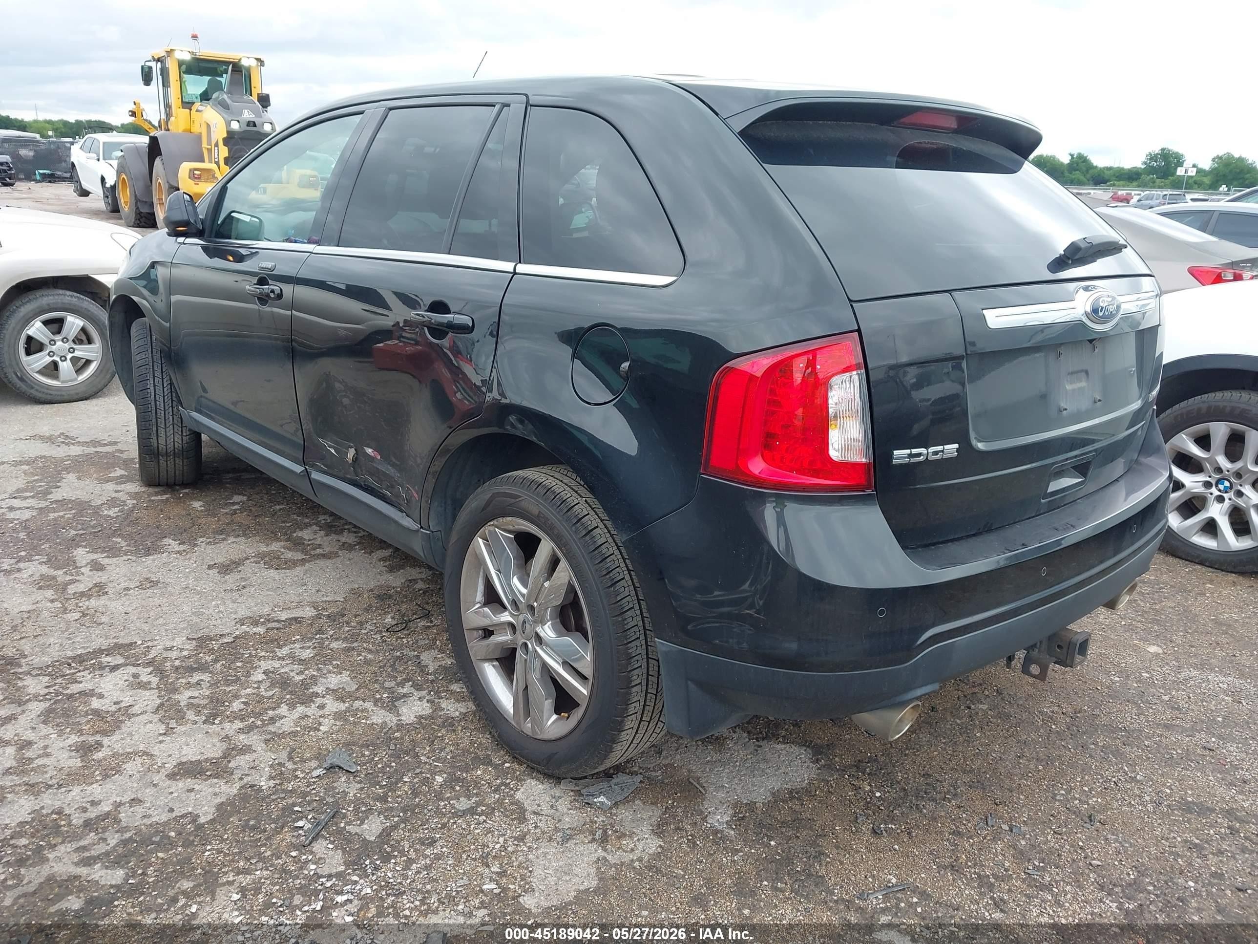 2014 Ford Edge Limited Black vin: 2FMDK3KC7EBA90785