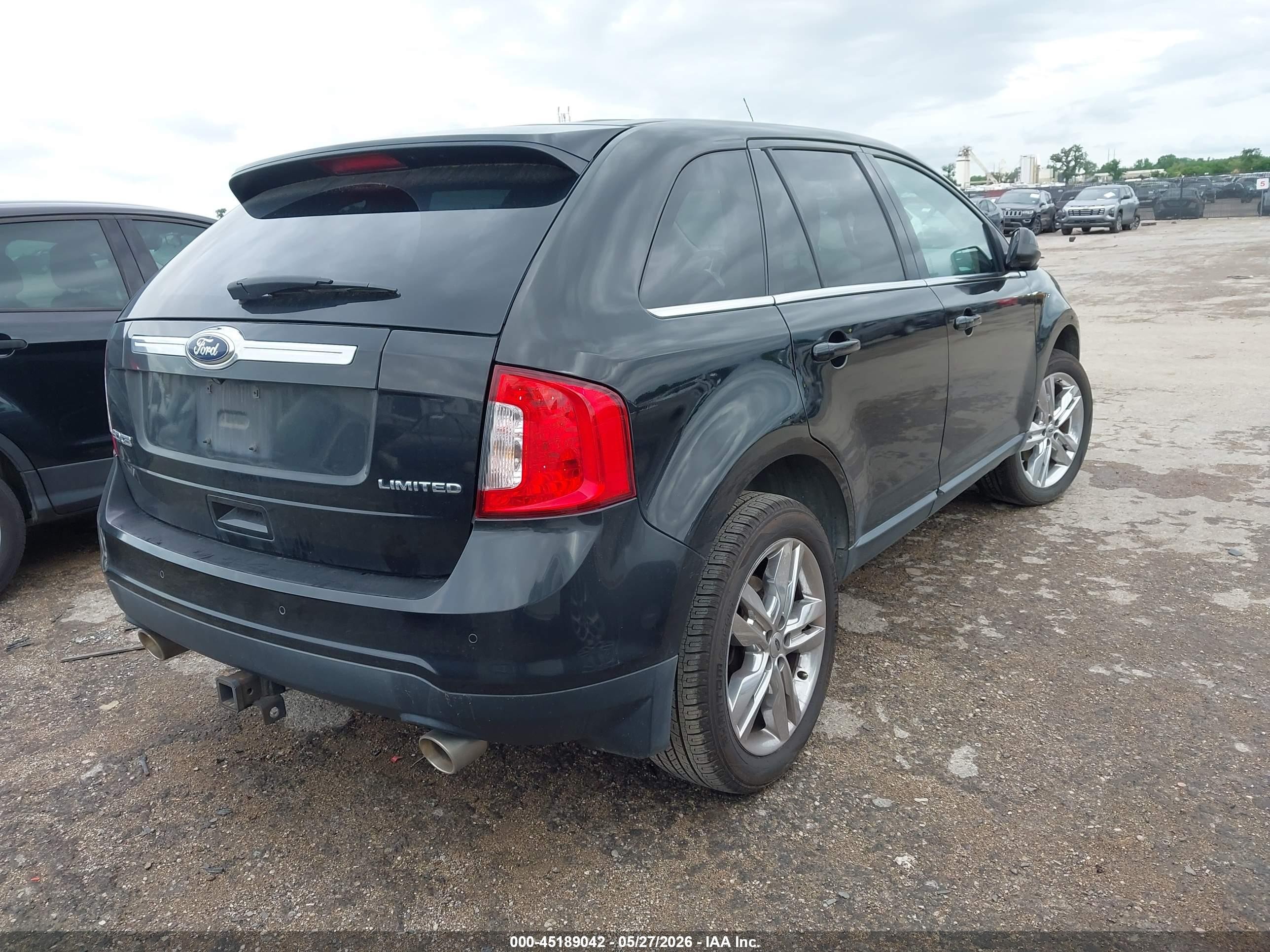 2014 Ford Edge Limited Black vin: 2FMDK3KC7EBA90785