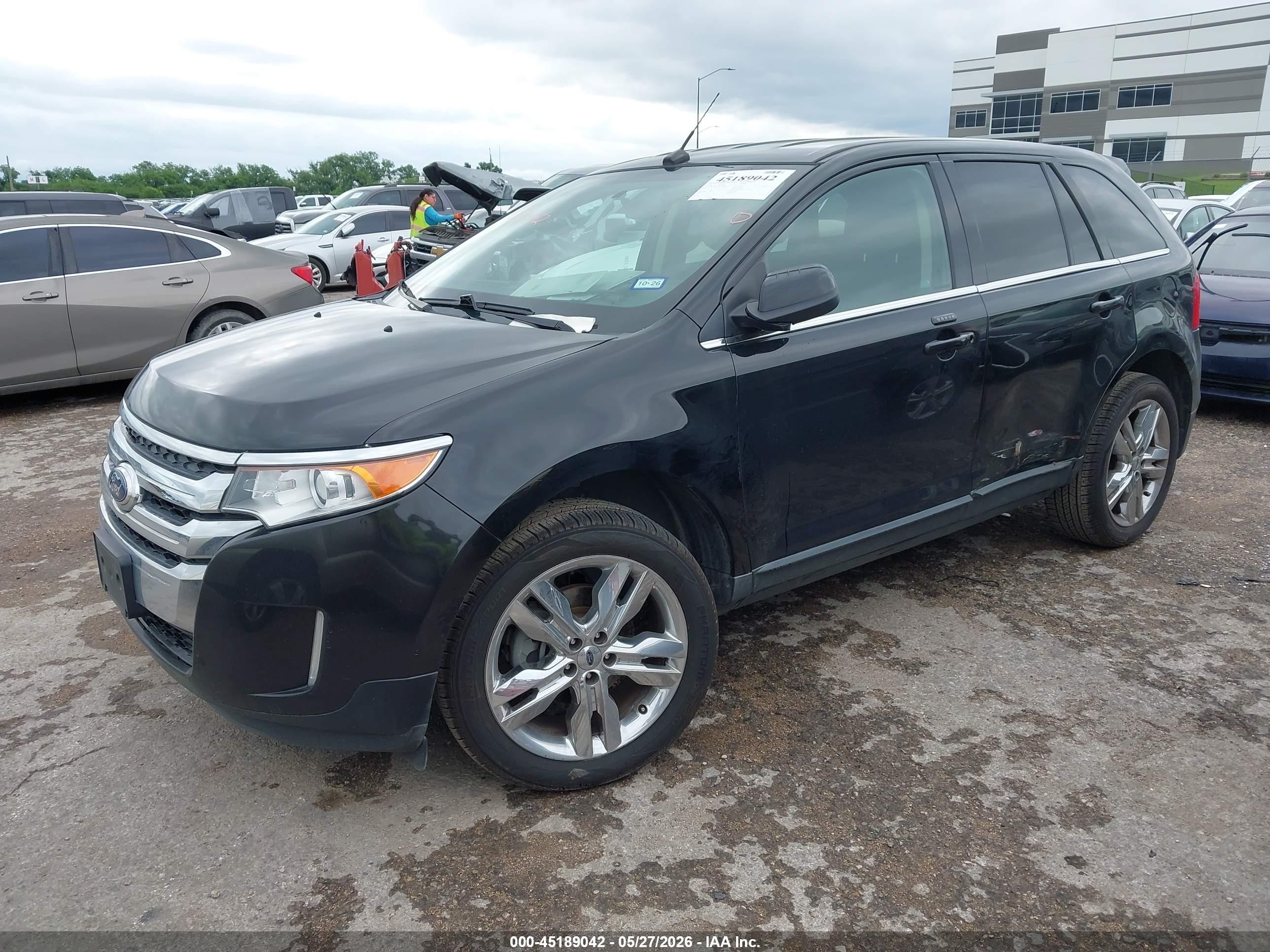 2014 Ford Edge Limited Black vin: 2FMDK3KC7EBA90785