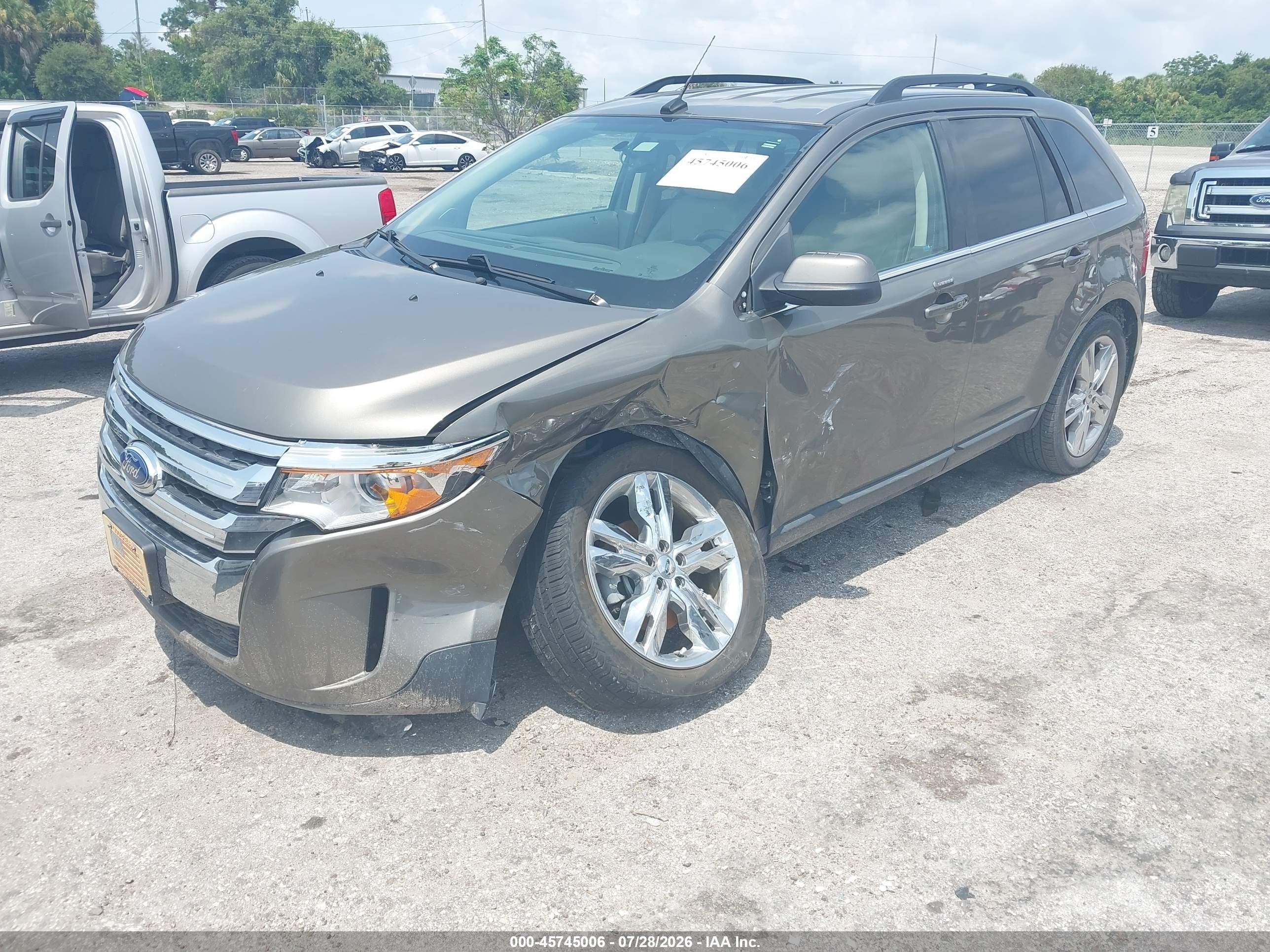 2014 Ford Edge Limited Gray vin: 2FMDK3KC7EBB10744
