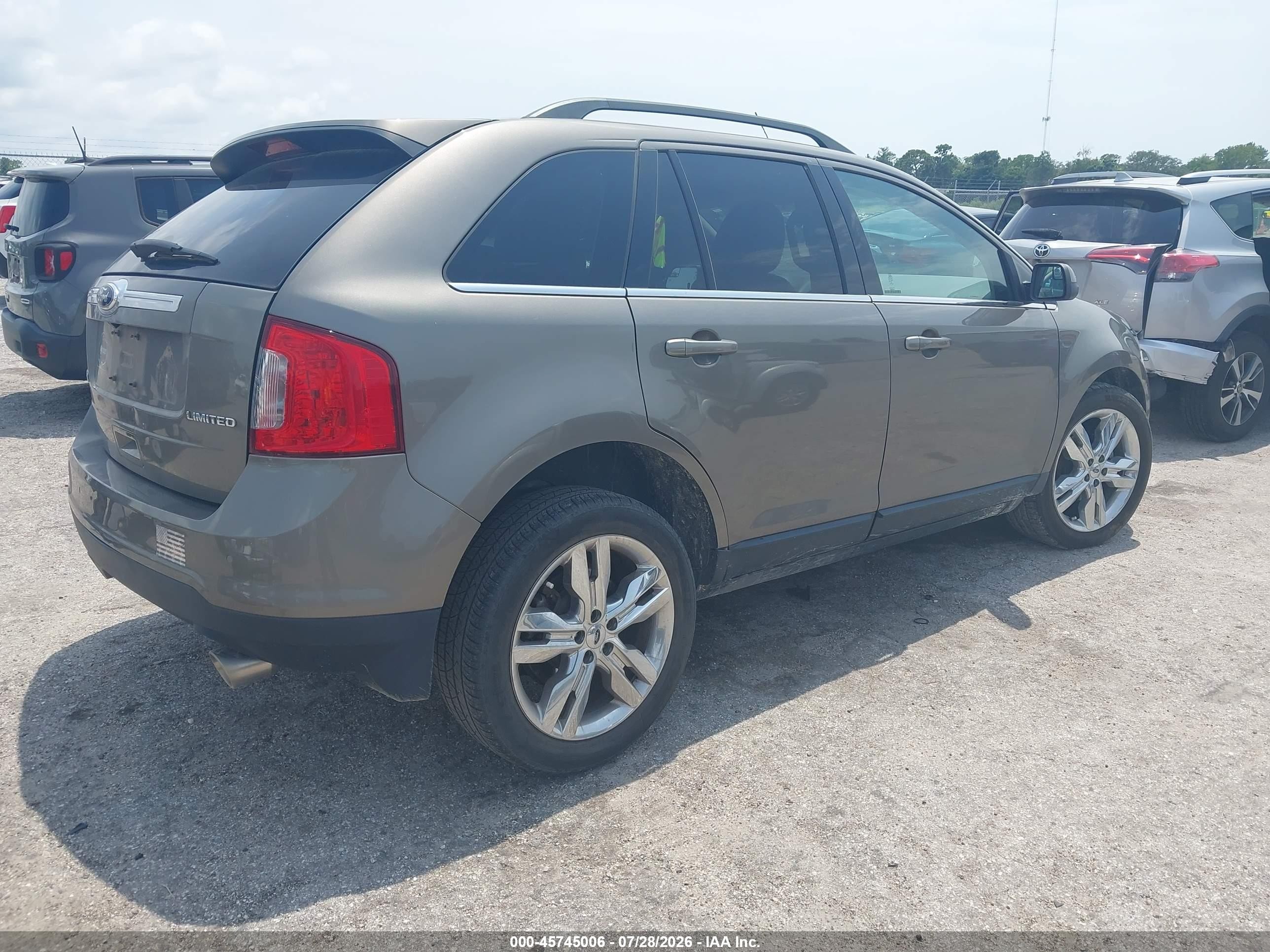 2014 Ford Edge Limited Gray vin: 2FMDK3KC7EBB10744