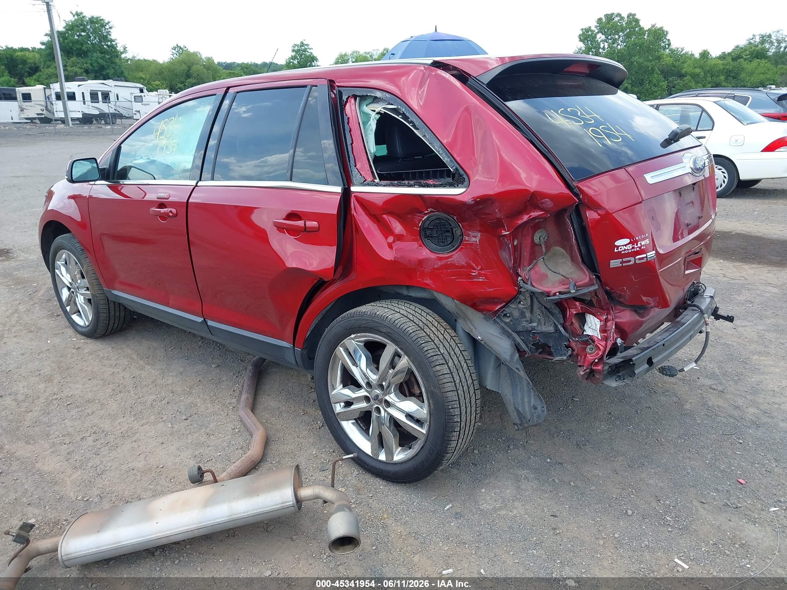 2014 Ford Edge Limited Red vin: 2FMDK3KC7EBB34591