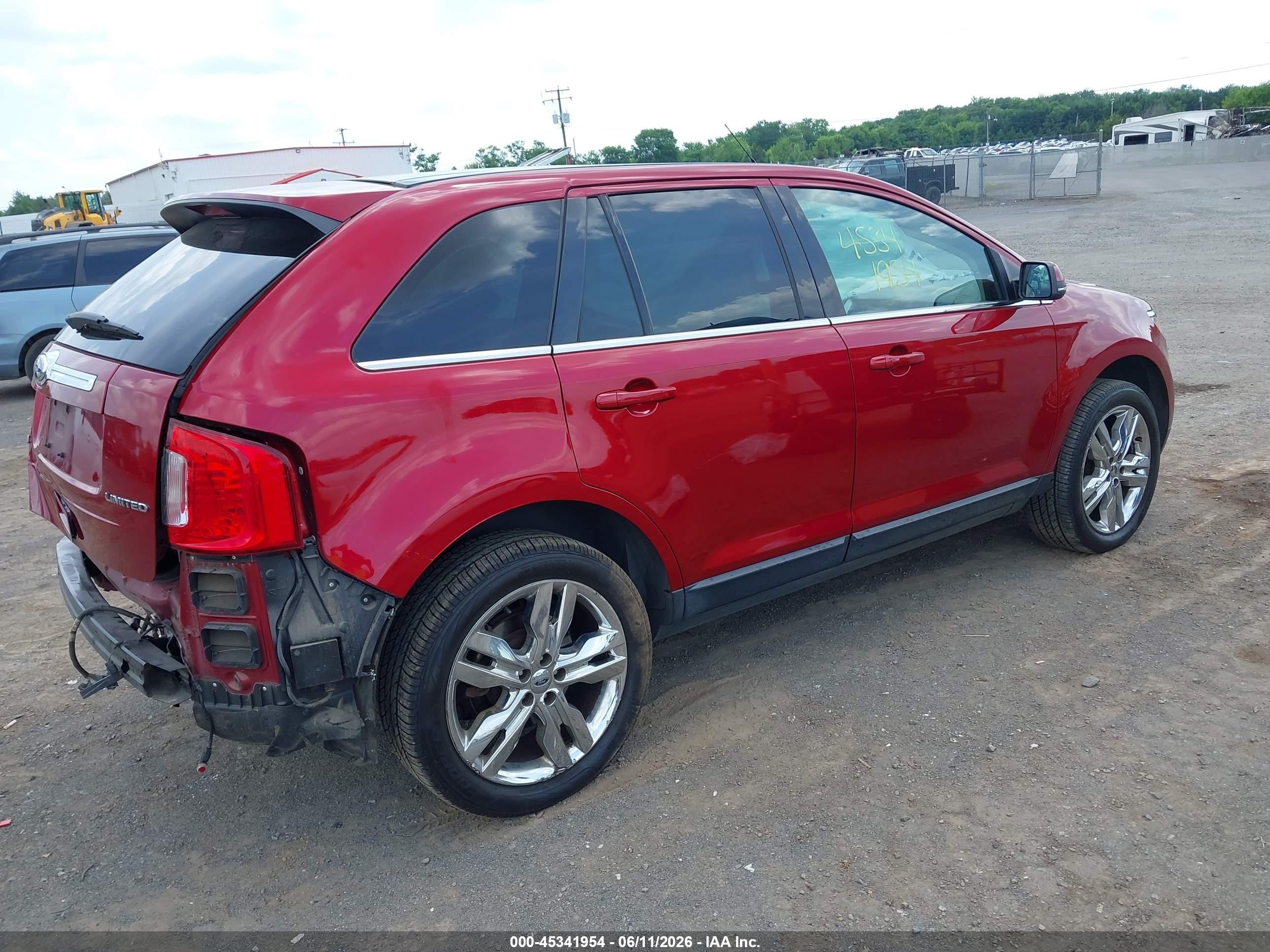 2014 Ford Edge Limited Red vin: 2FMDK3KC7EBB34591