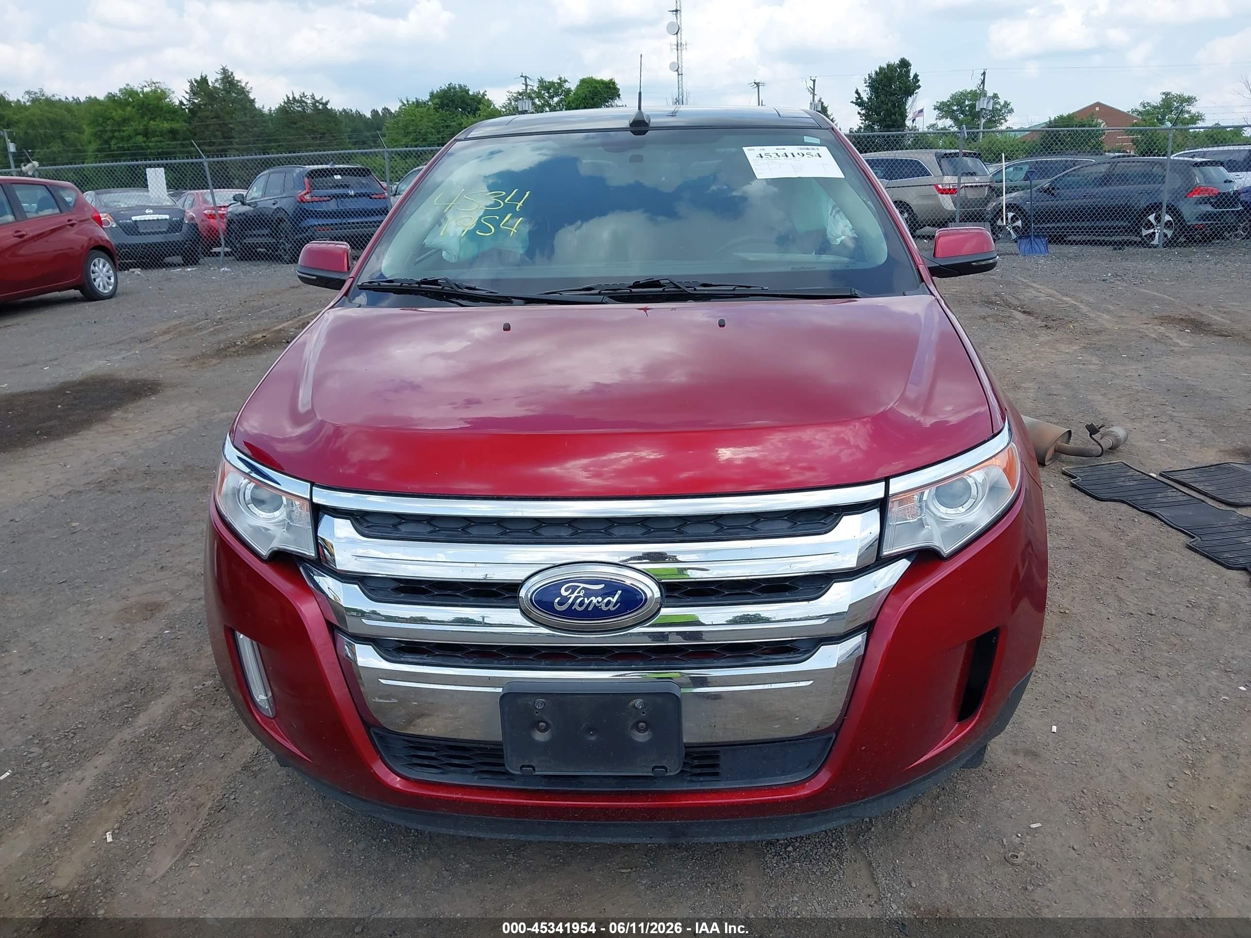 2014 Ford Edge Limited Red vin: 2FMDK3KC7EBB34591