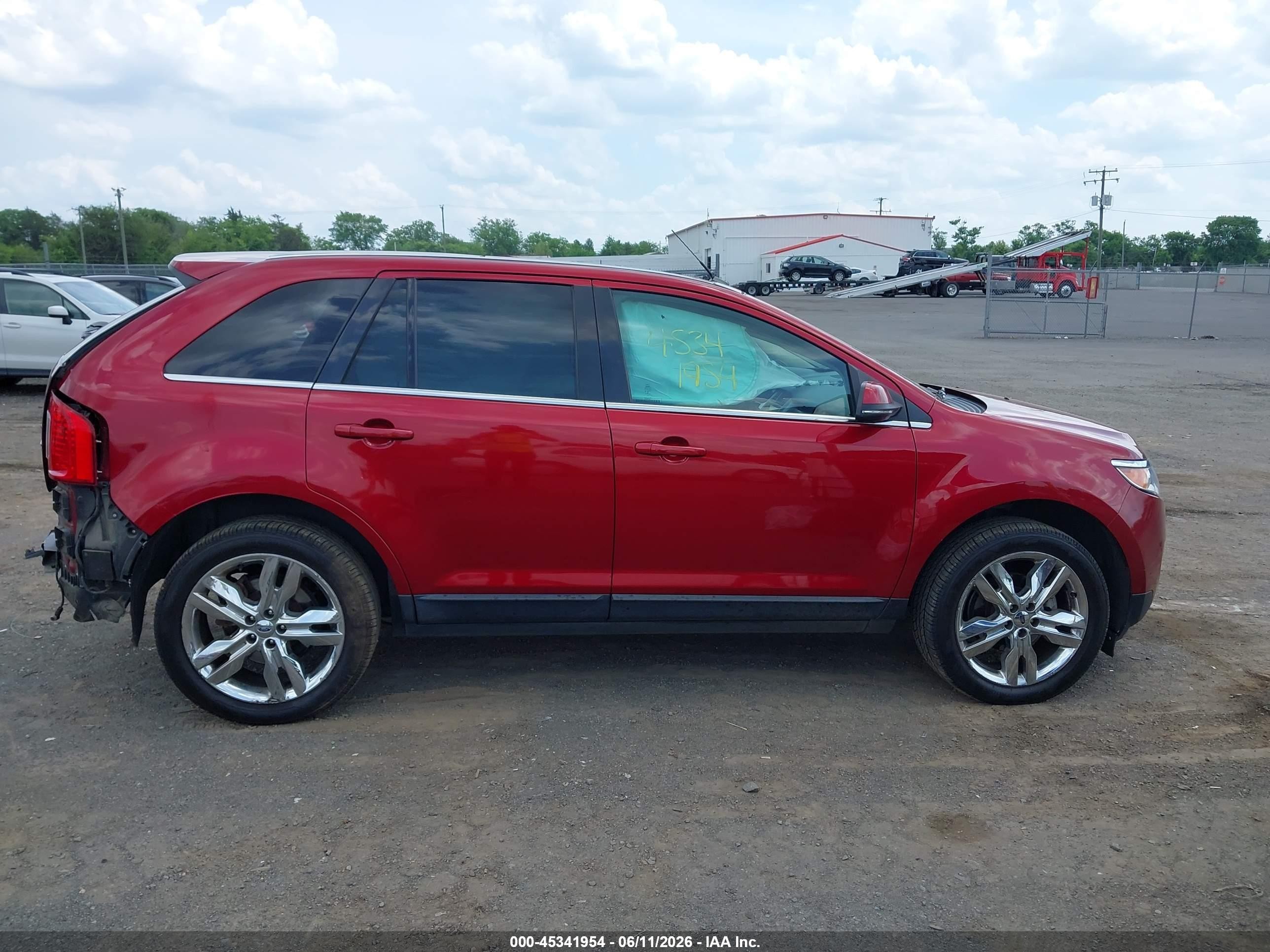 2014 Ford Edge Limited Red vin: 2FMDK3KC7EBB34591