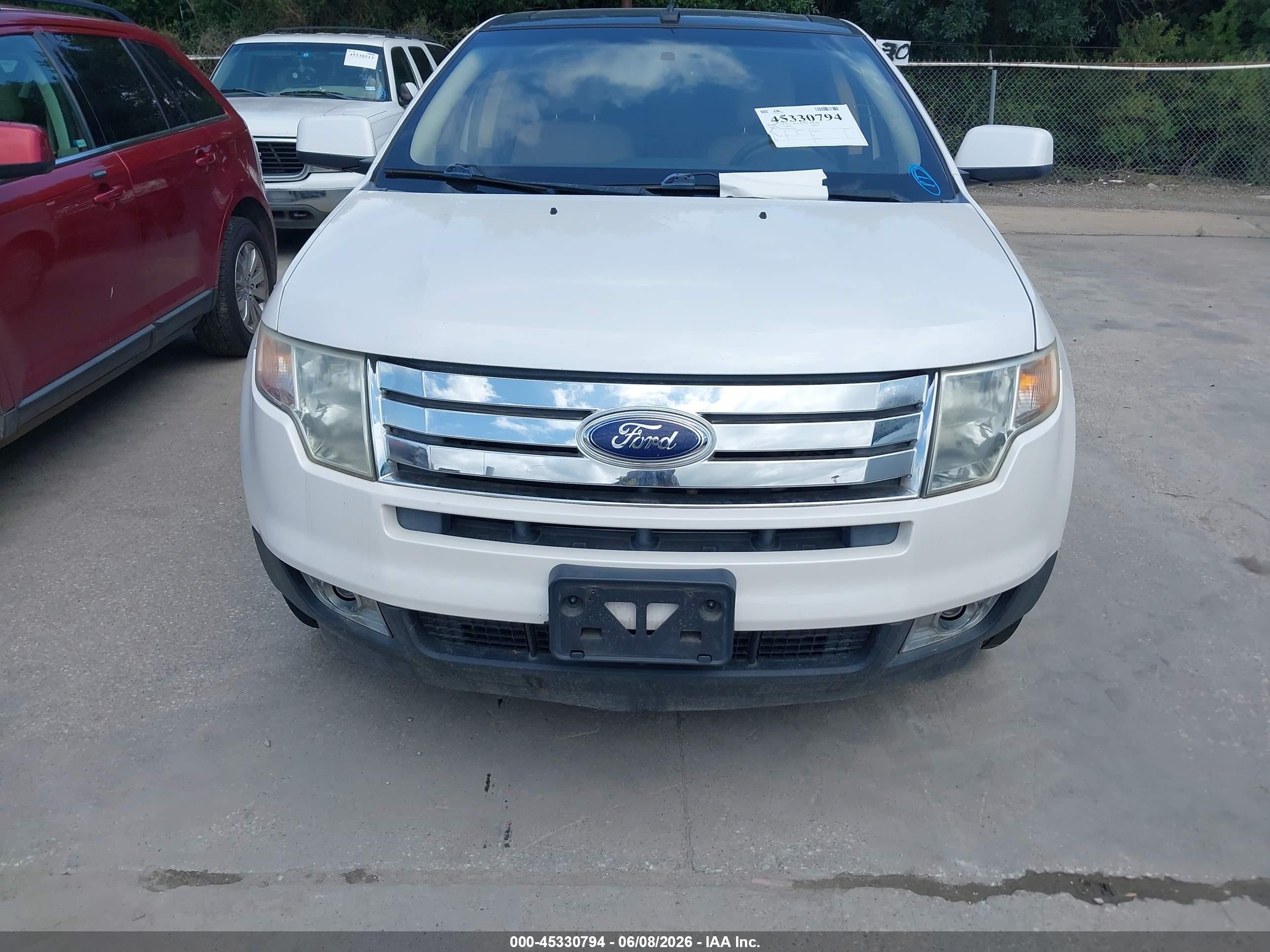 2010 Ford Edge Limited White vin: 2FMDK3KC8ABA22148