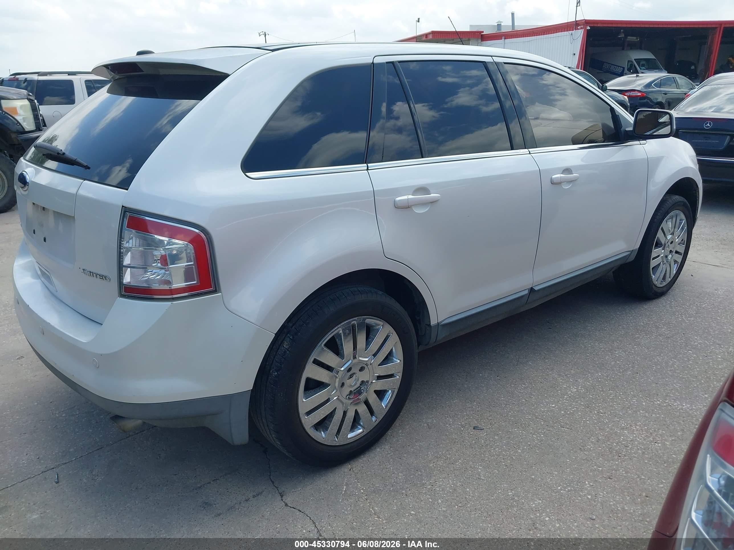2010 Ford Edge Limited White vin: 2FMDK3KC8ABA22148