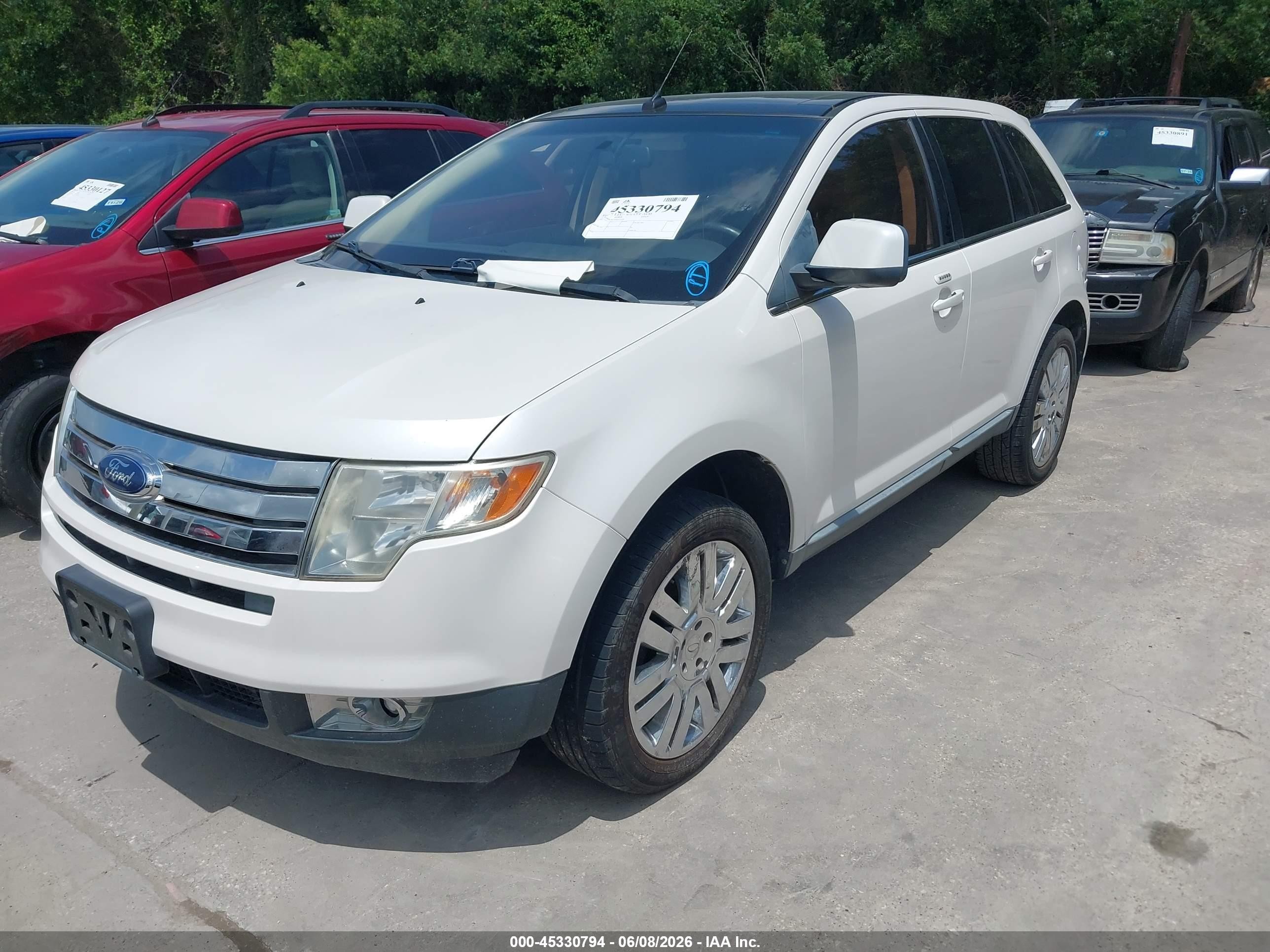 2010 Ford Edge Limited White vin: 2FMDK3KC8ABA22148