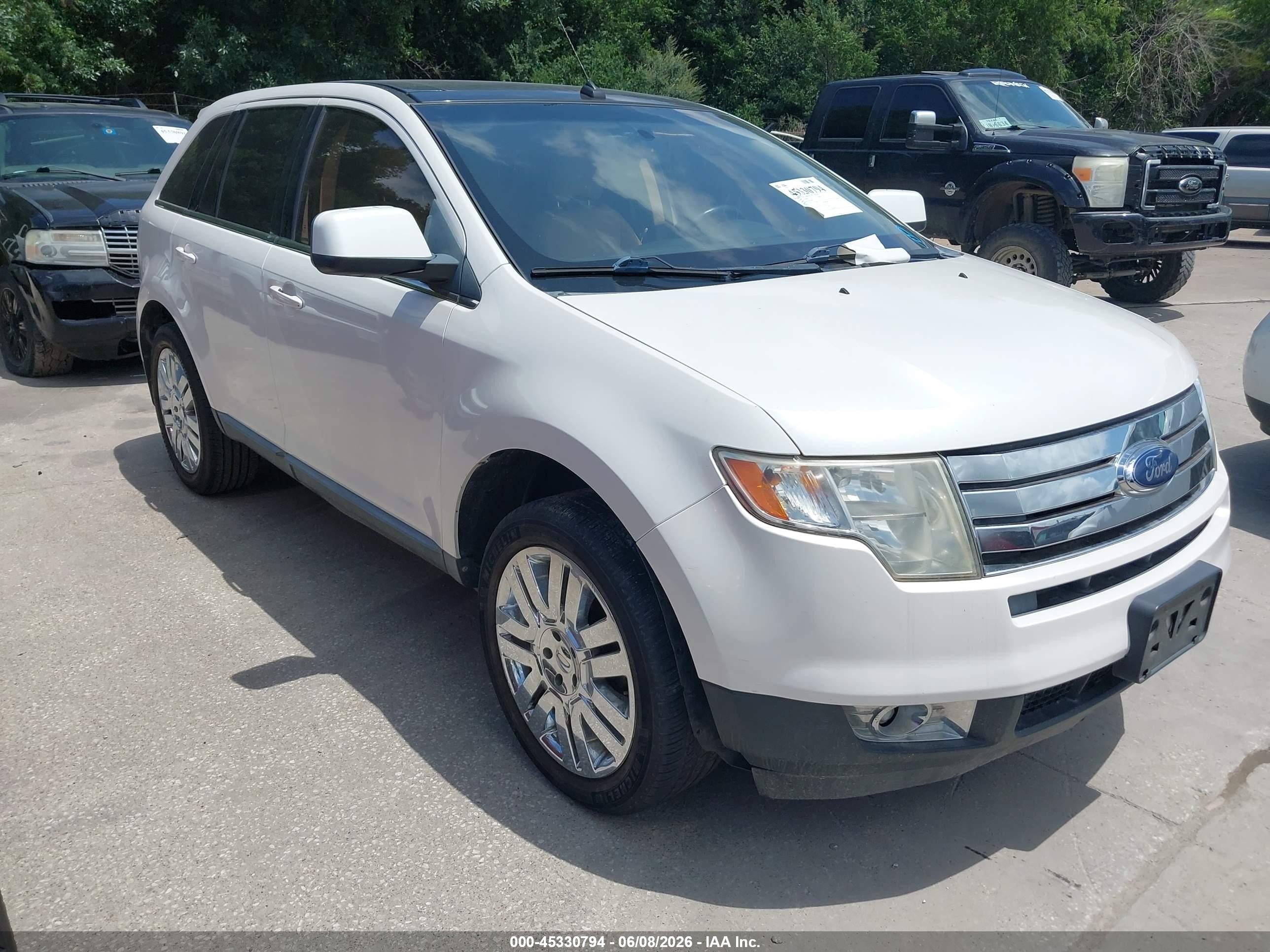 2010 Ford Edge Limited White vin: 2FMDK3KC8ABA22148