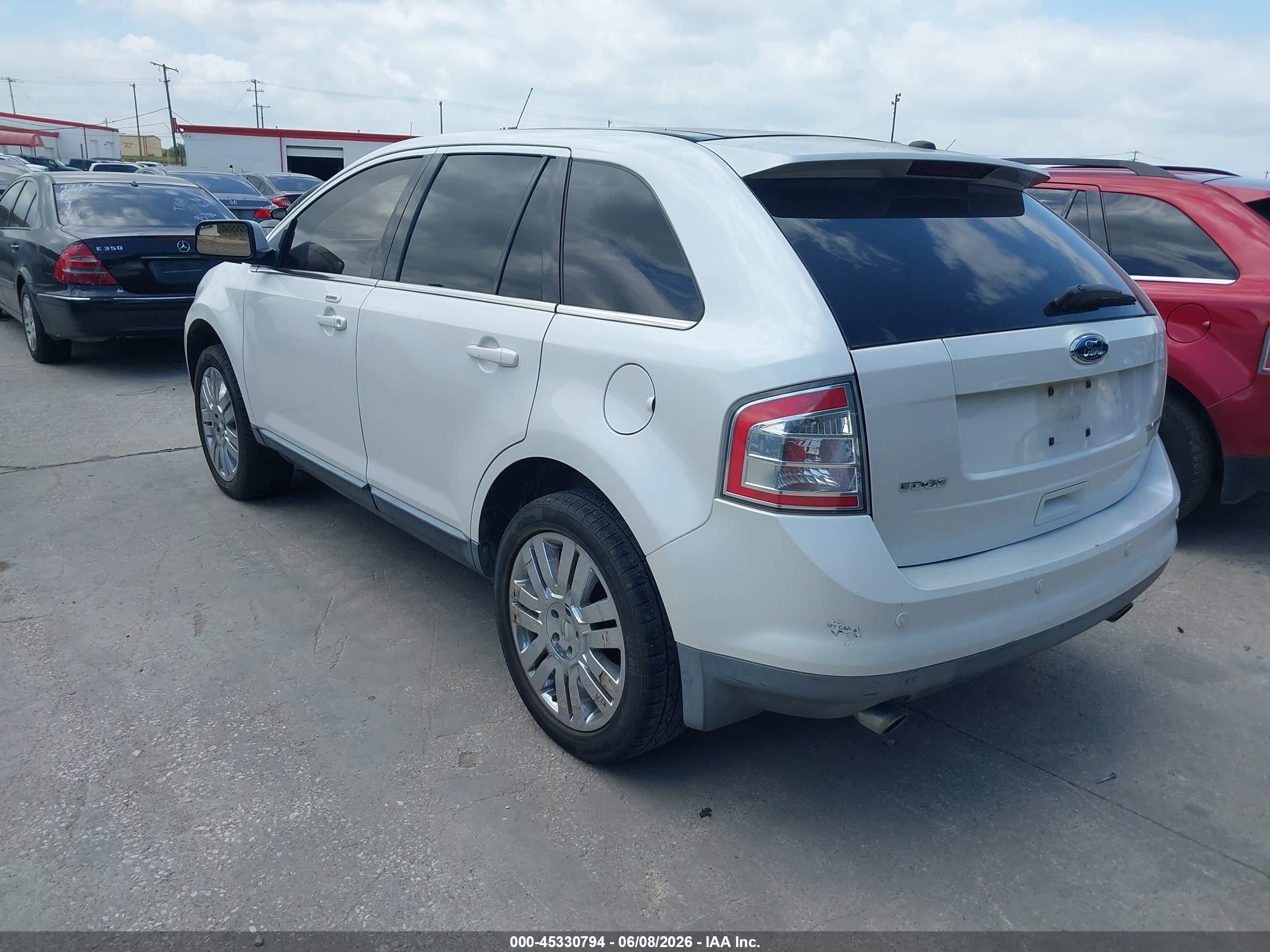 2010 Ford Edge Limited White vin: 2FMDK3KC8ABA22148