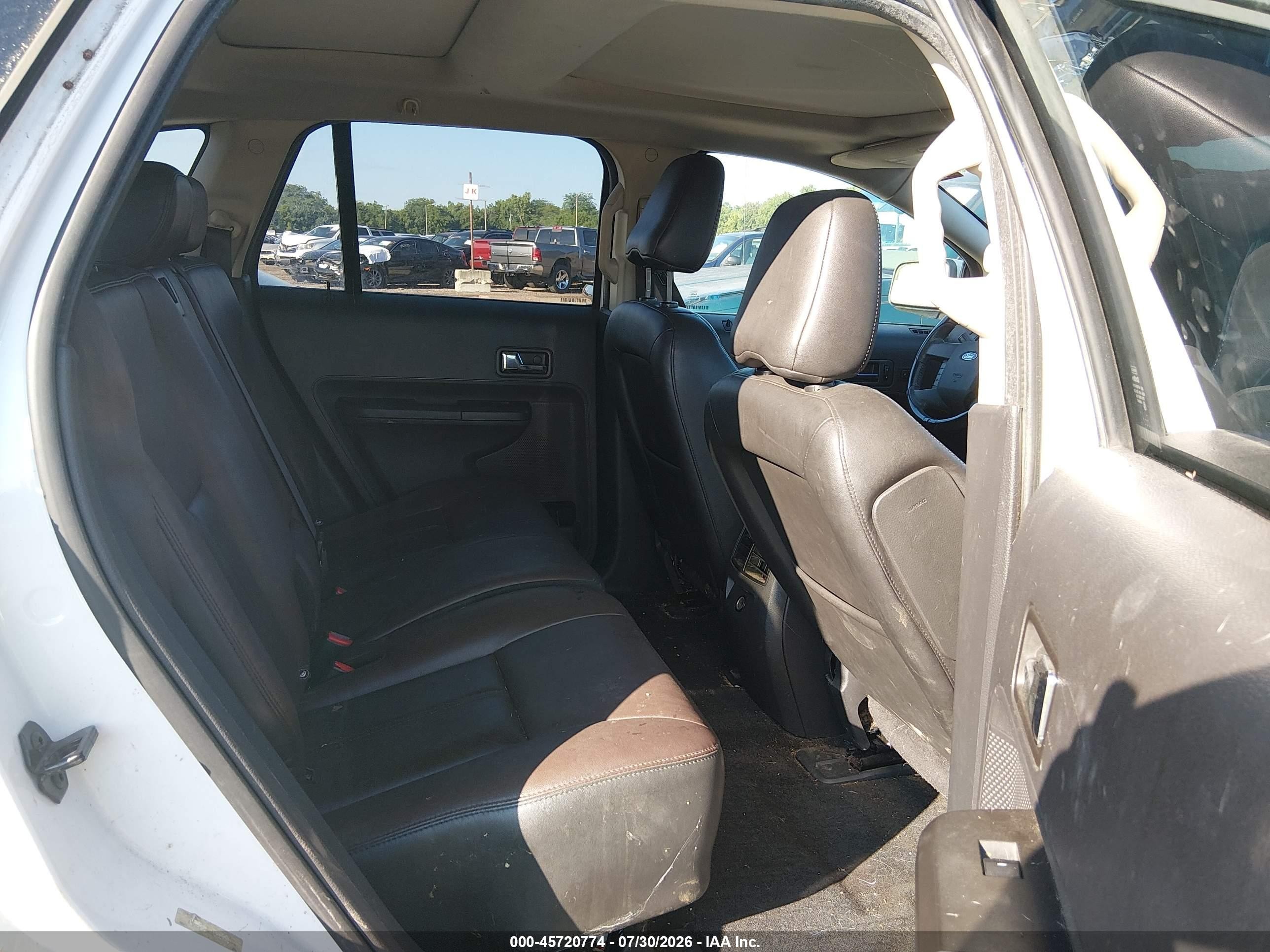 2010 Ford Edge Limited White vin: 2FMDK3KC8ABA38494