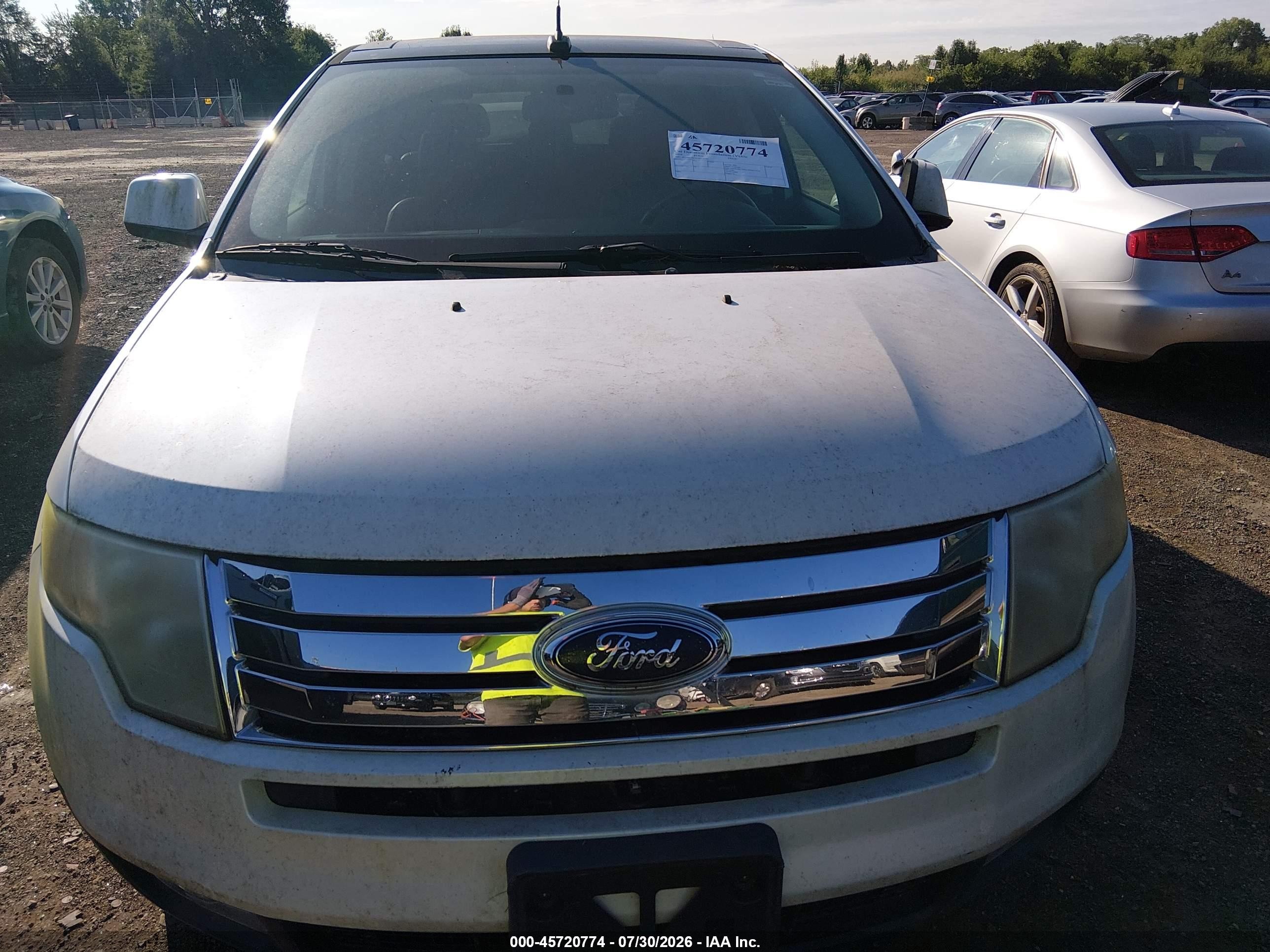 2010 Ford Edge Limited White vin: 2FMDK3KC8ABA38494