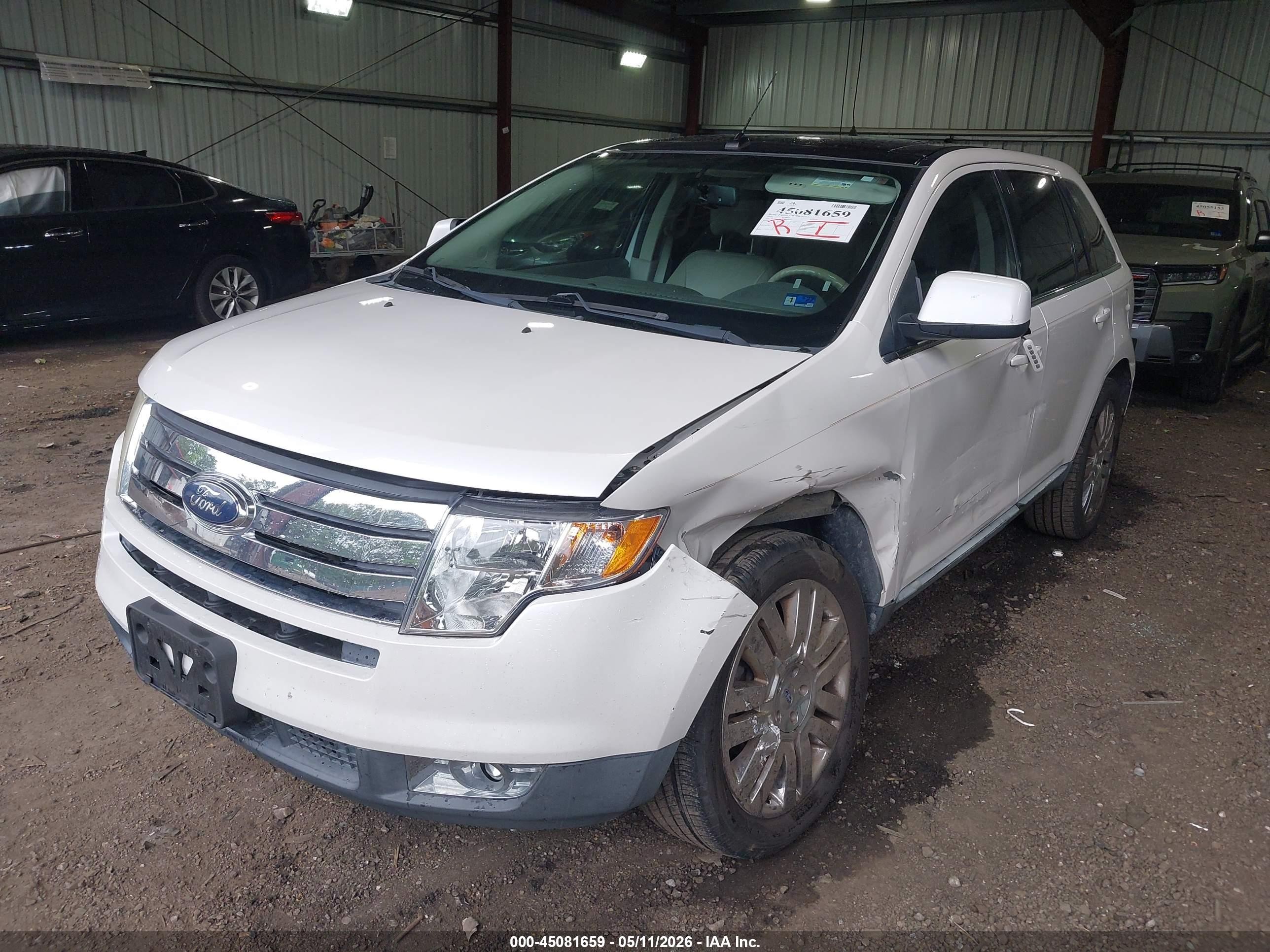 2010 Ford Edge Limited White vin: 2FMDK3KC8ABB40586