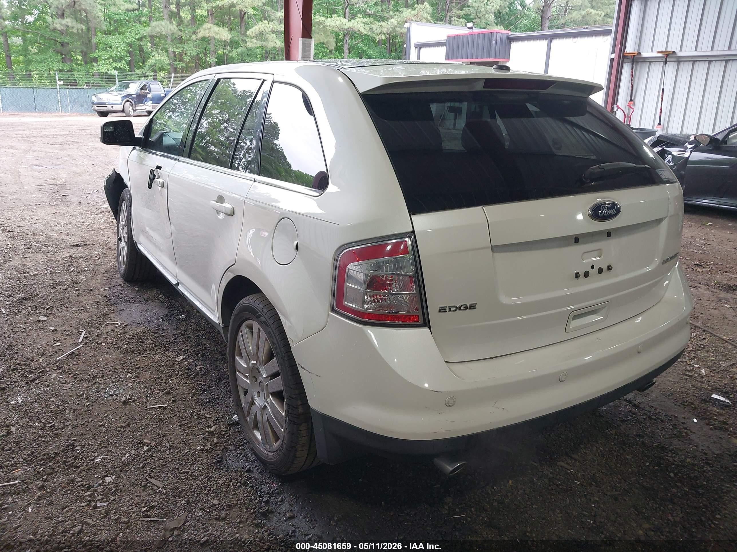 2010 Ford Edge Limited White vin: 2FMDK3KC8ABB40586