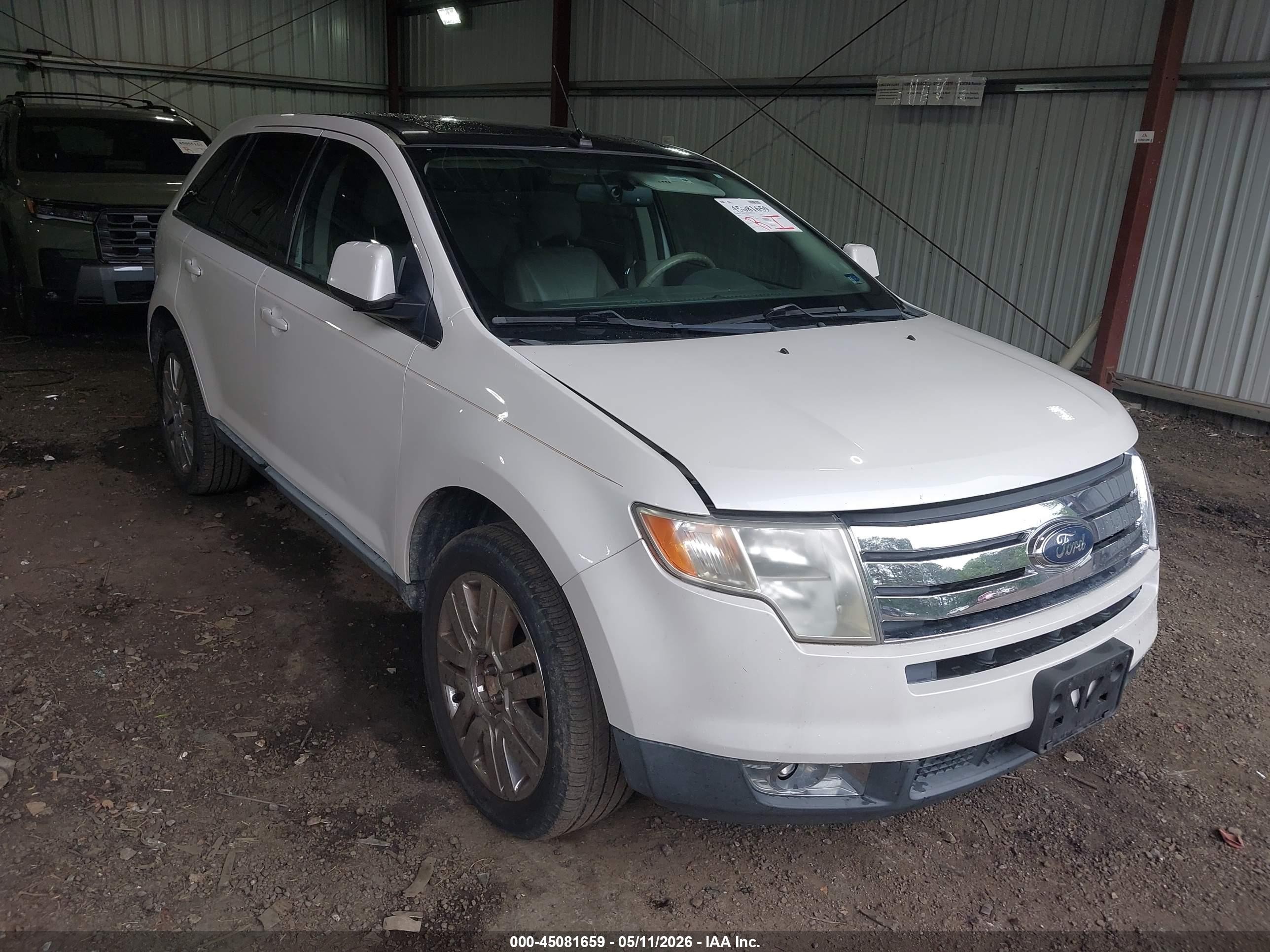 2010 Ford Edge Limited White vin: 2FMDK3KC8ABB40586