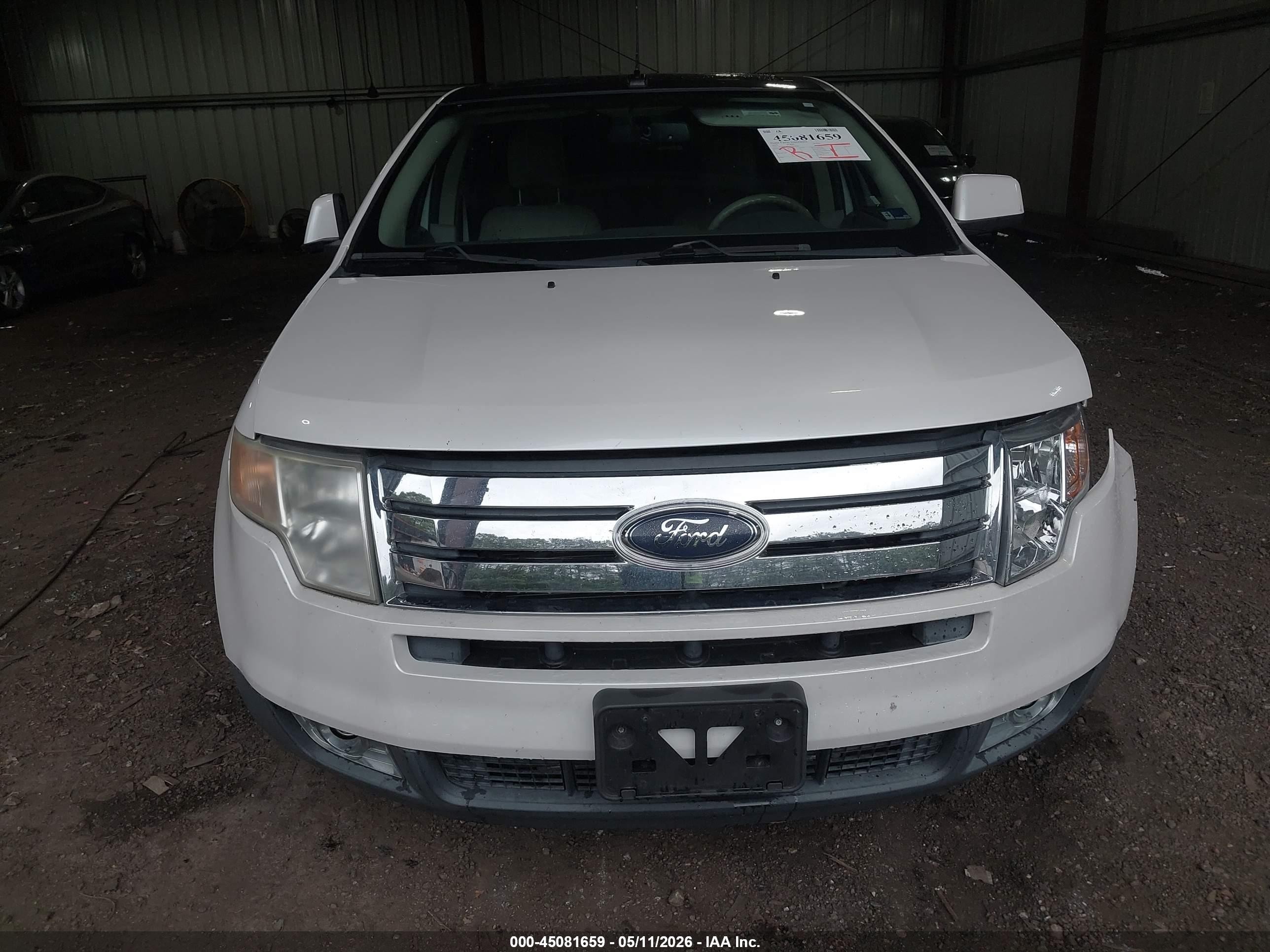2010 Ford Edge Limited White vin: 2FMDK3KC8ABB40586