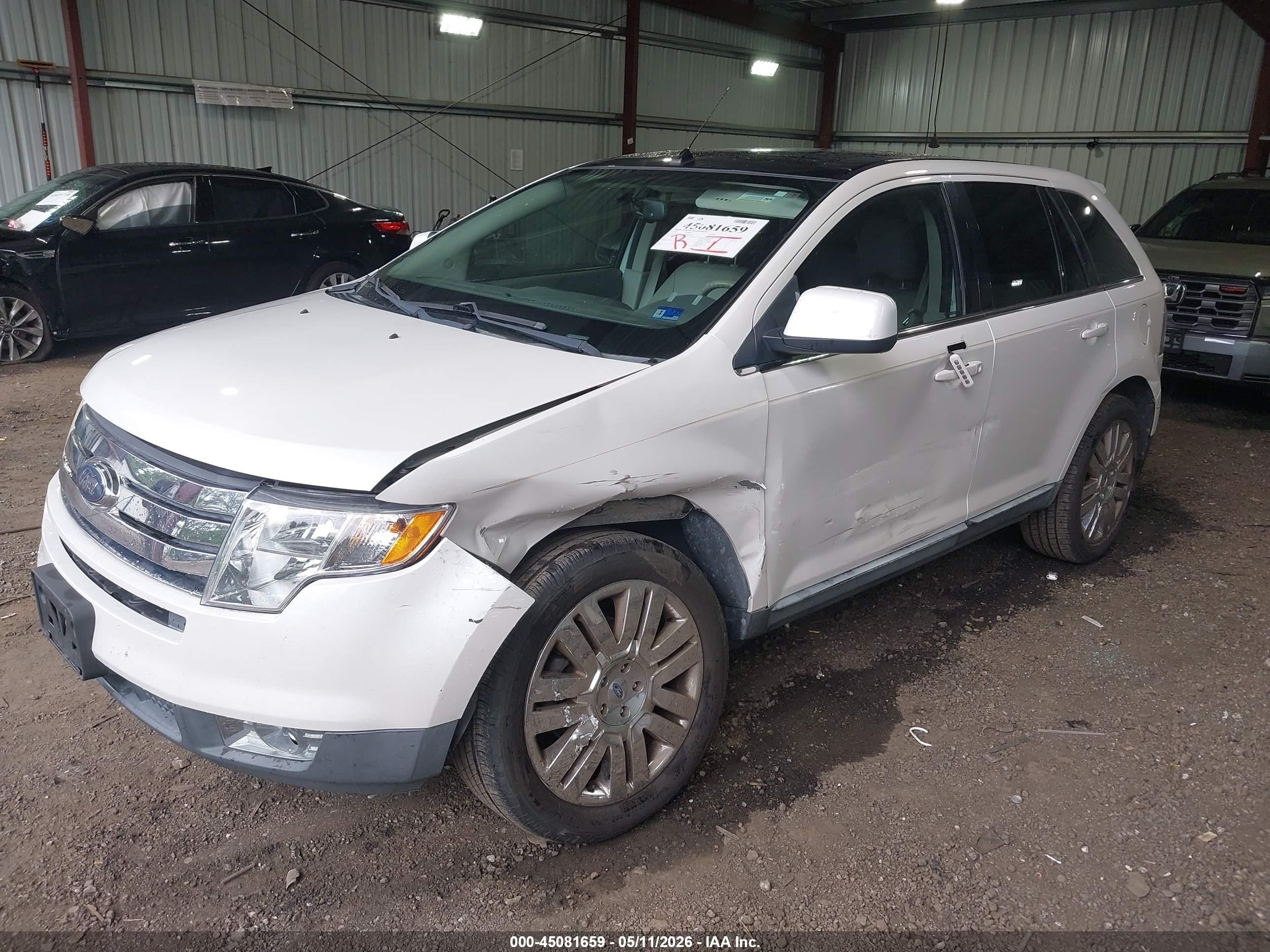 2010 Ford Edge Limited White vin: 2FMDK3KC8ABB40586