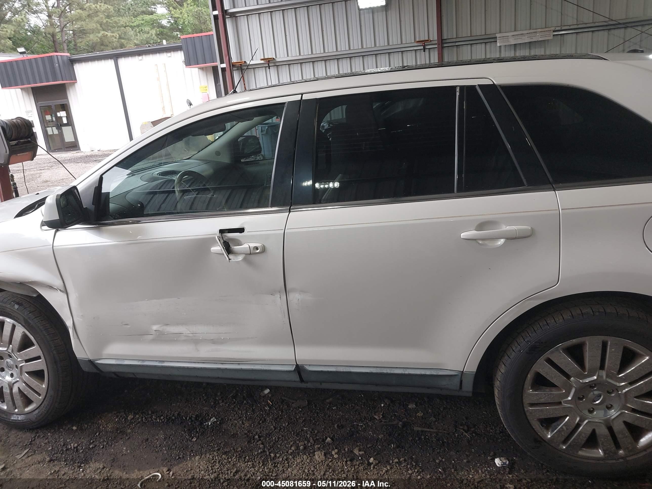 2010 Ford Edge Limited White vin: 2FMDK3KC8ABB40586