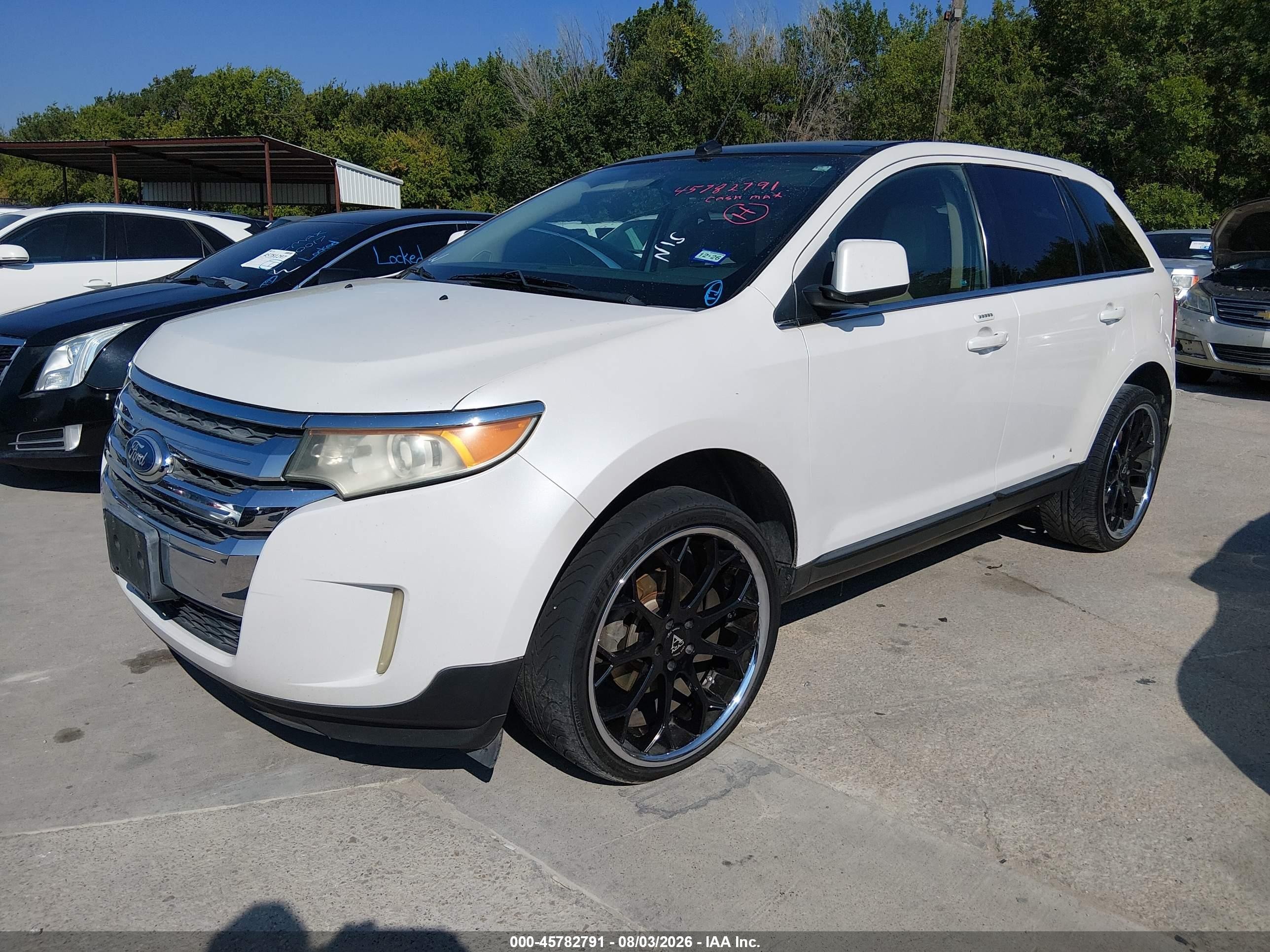 2011 Ford Edge Limited White vin: 2FMDK3KC8BBA18277