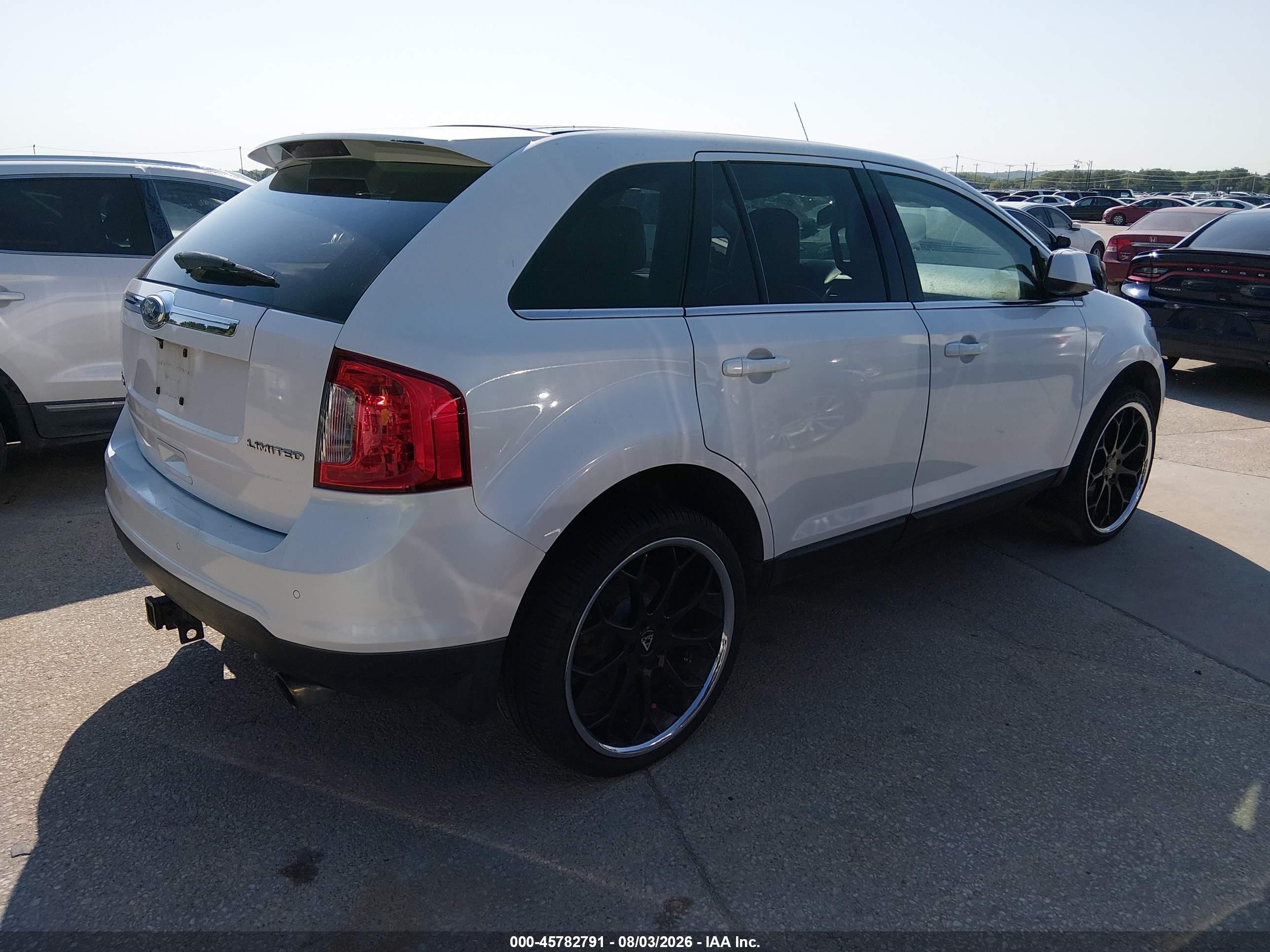 2011 Ford Edge Limited White vin: 2FMDK3KC8BBA18277