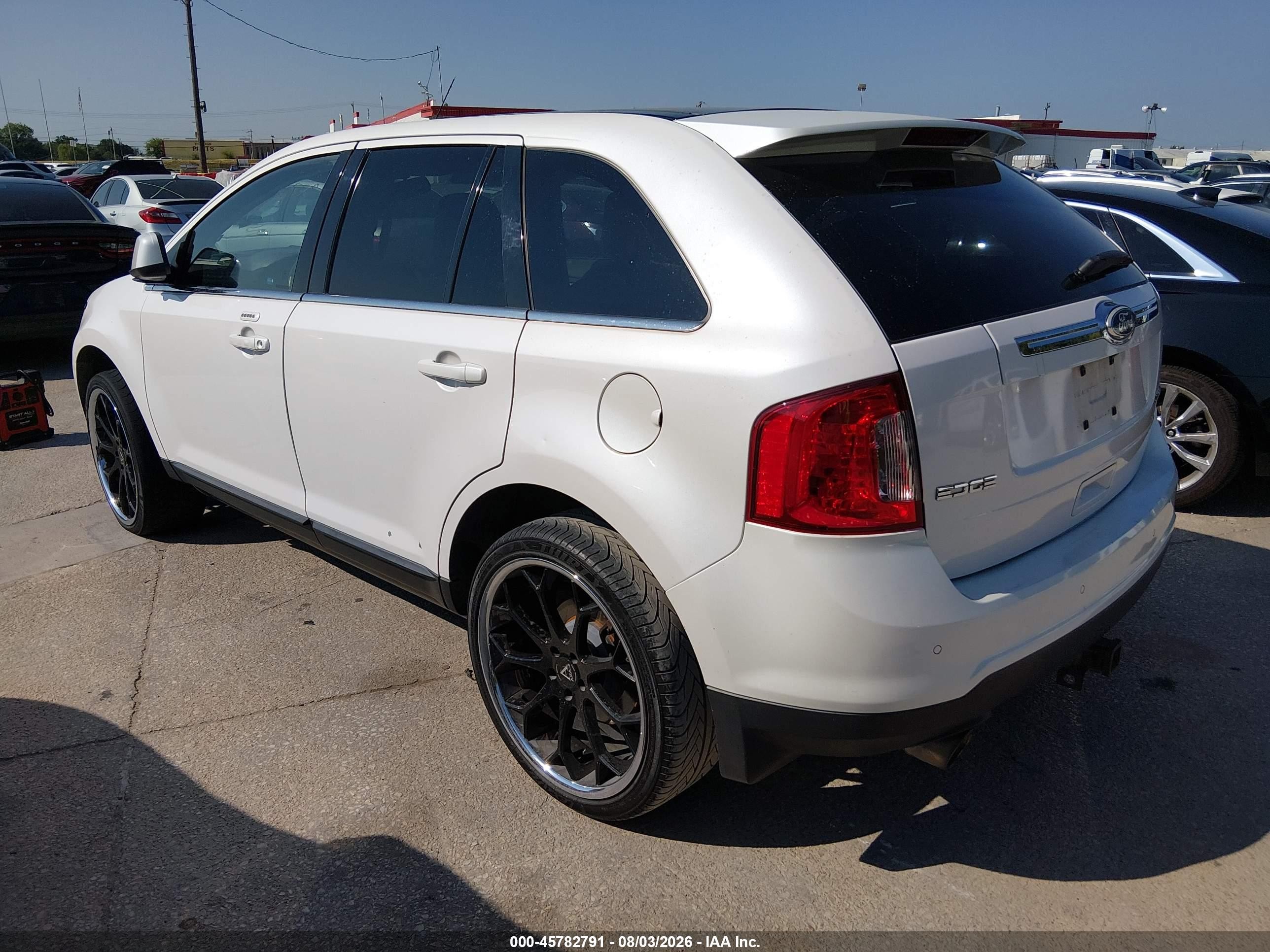 2011 Ford Edge Limited White vin: 2FMDK3KC8BBA18277