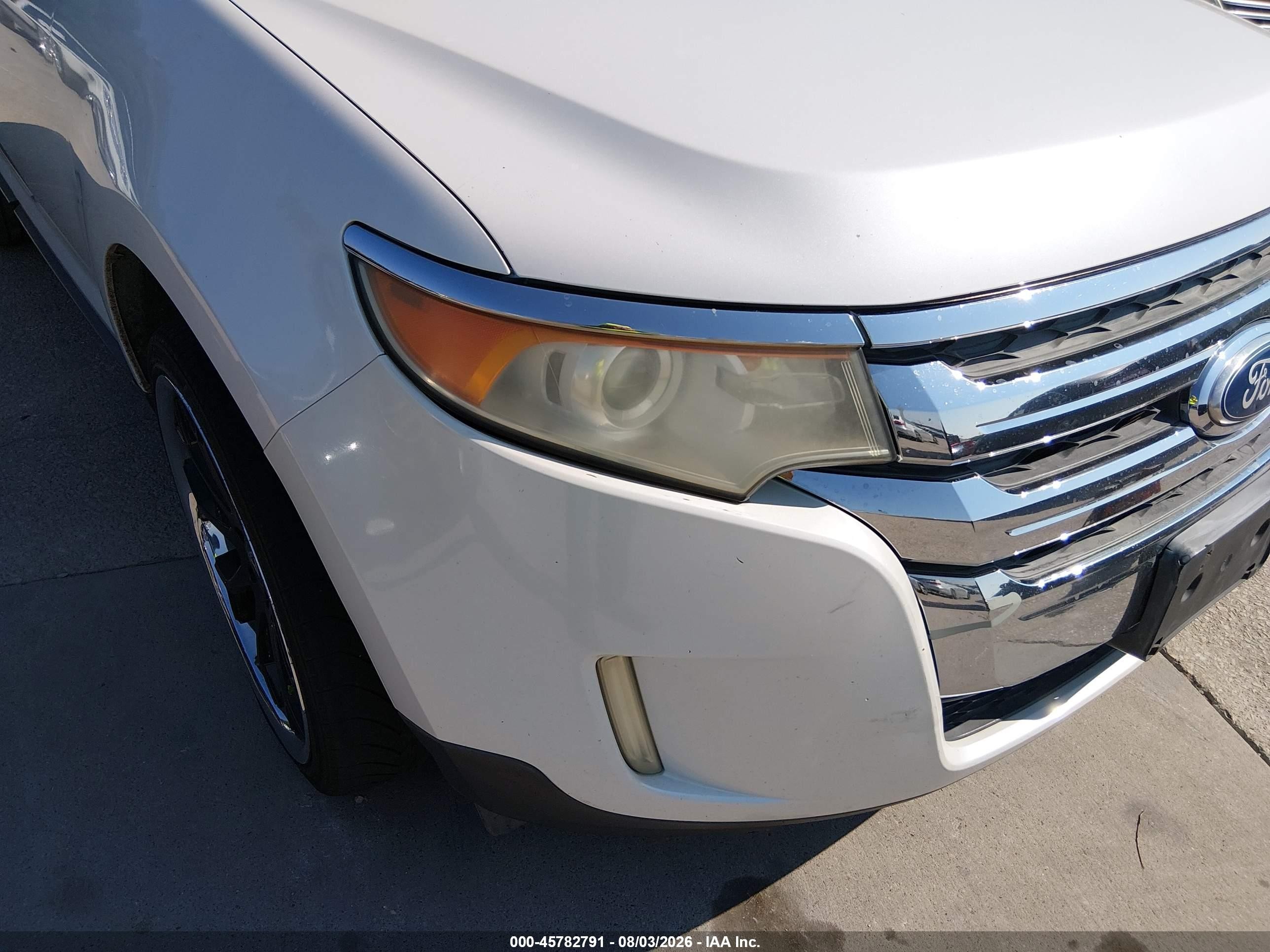 2011 Ford Edge Limited White vin: 2FMDK3KC8BBA18277