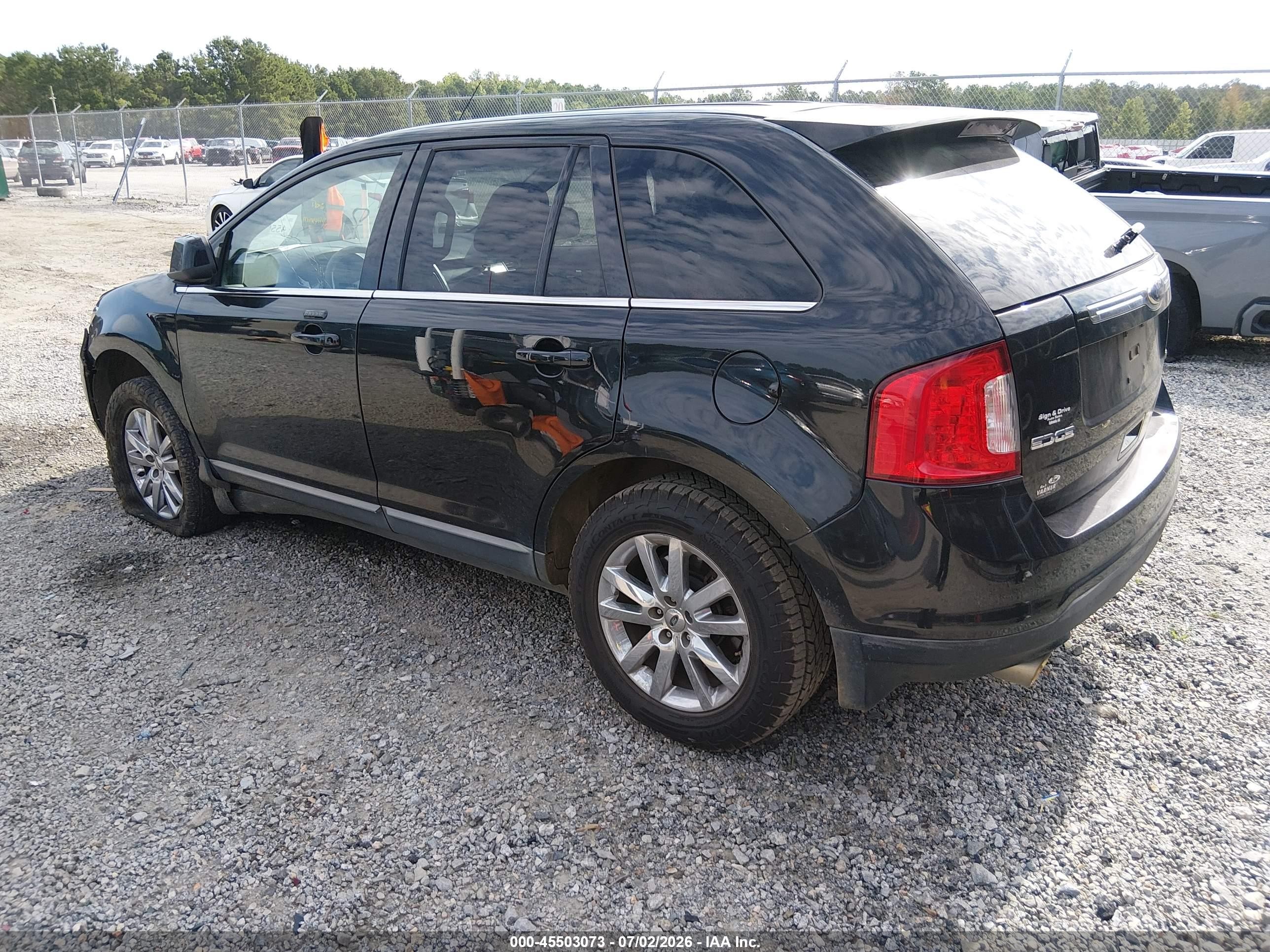 2011 Ford Edge Limited Black vin: 2FMDK3KC8BBA27979