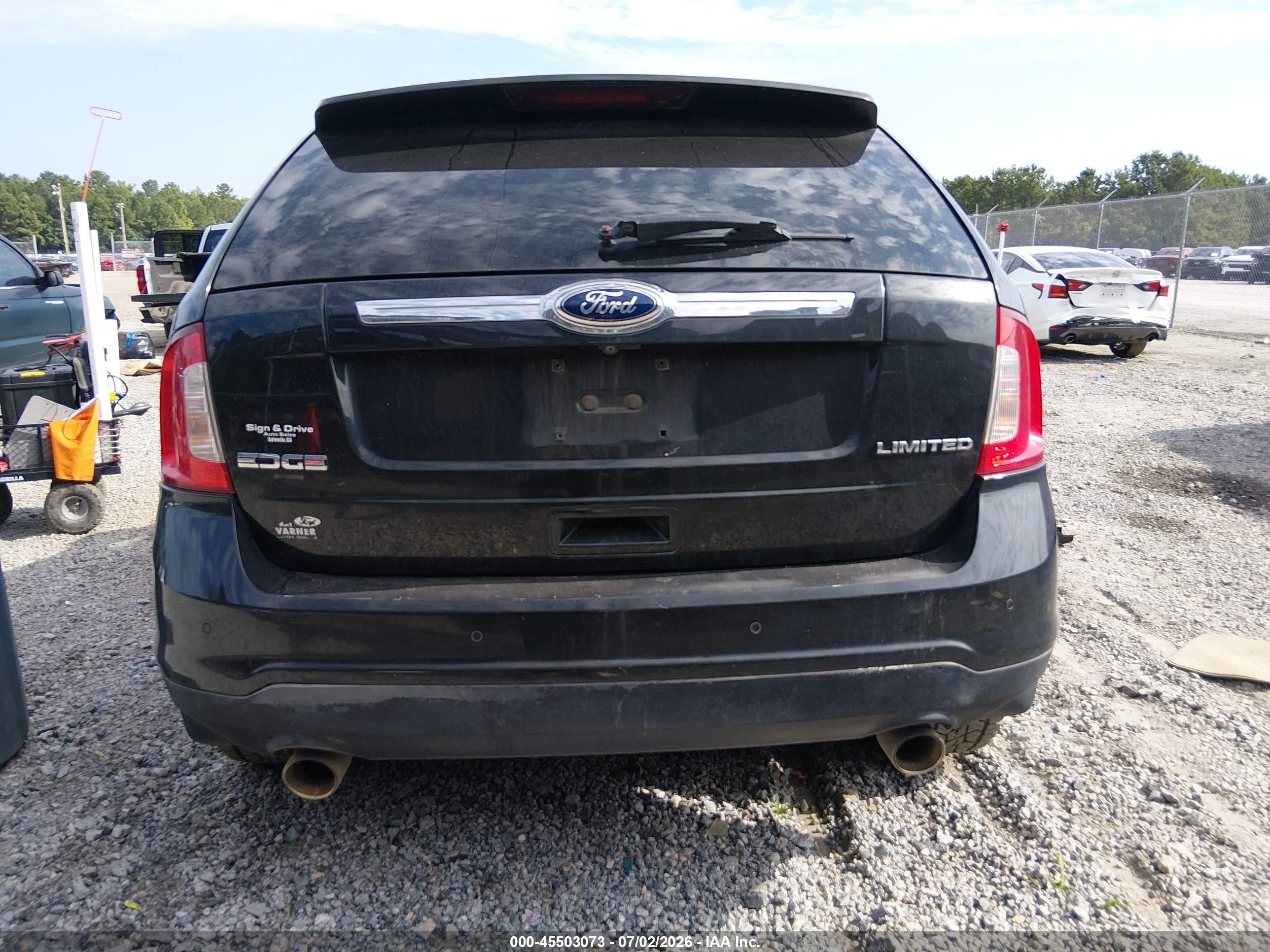 2011 Ford Edge Limited Black vin: 2FMDK3KC8BBA27979