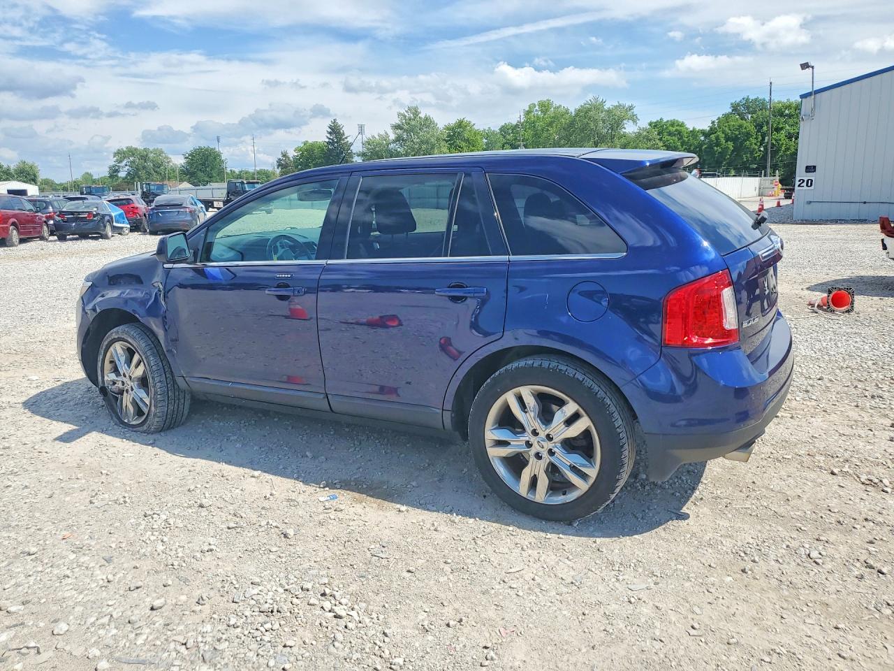 2011 Ford Edge Limited Синий vin: 2FMDK3KC8BBA35872