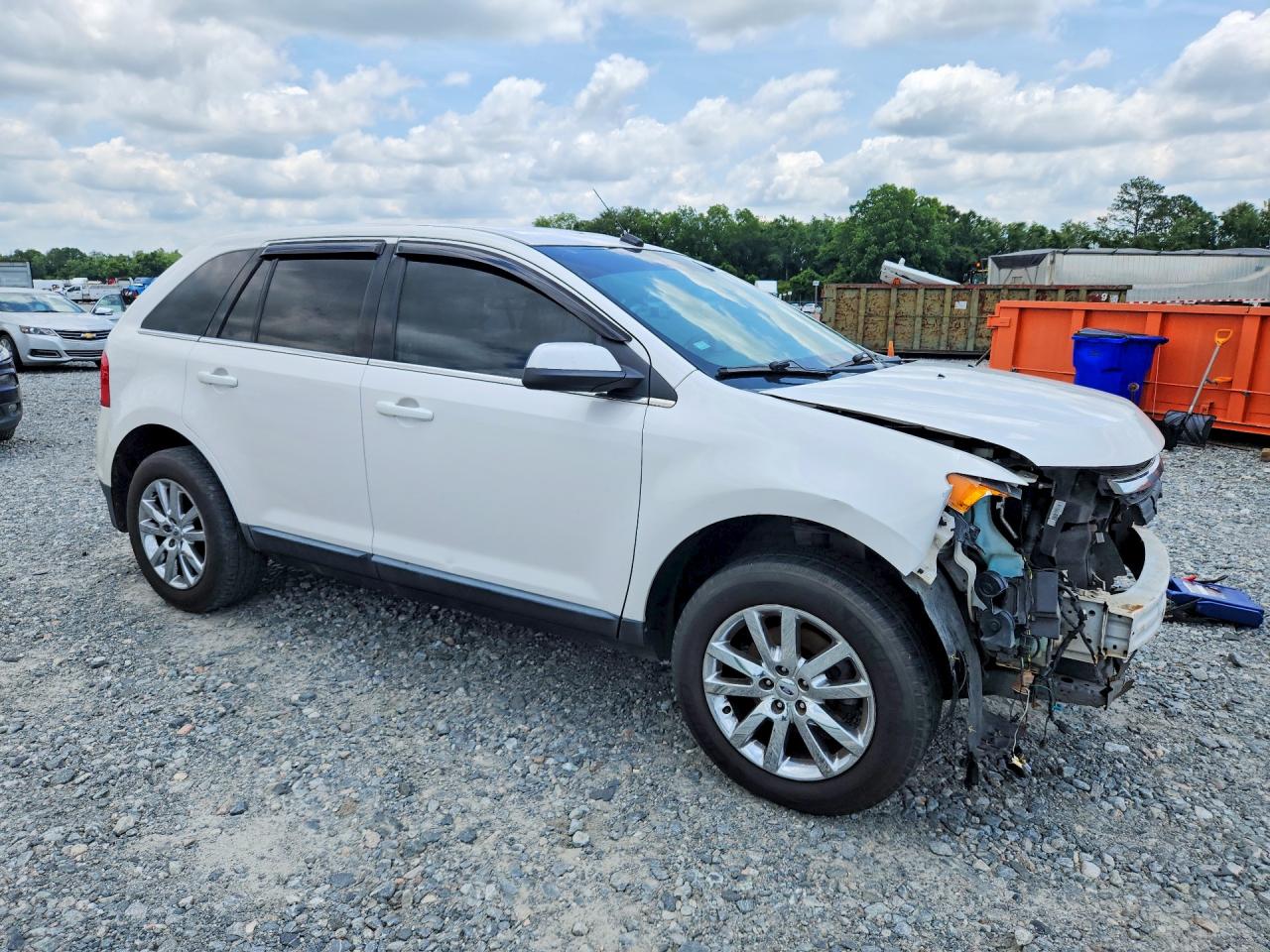 2011 Ford Edge Limited White vin: 2FMDK3KC8BBA89480