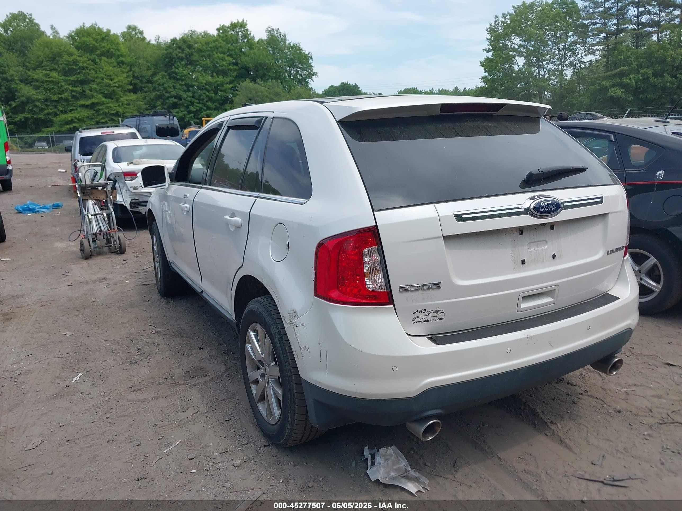 2011 Ford Edge Limited White vin: 2FMDK3KC8BBB05399