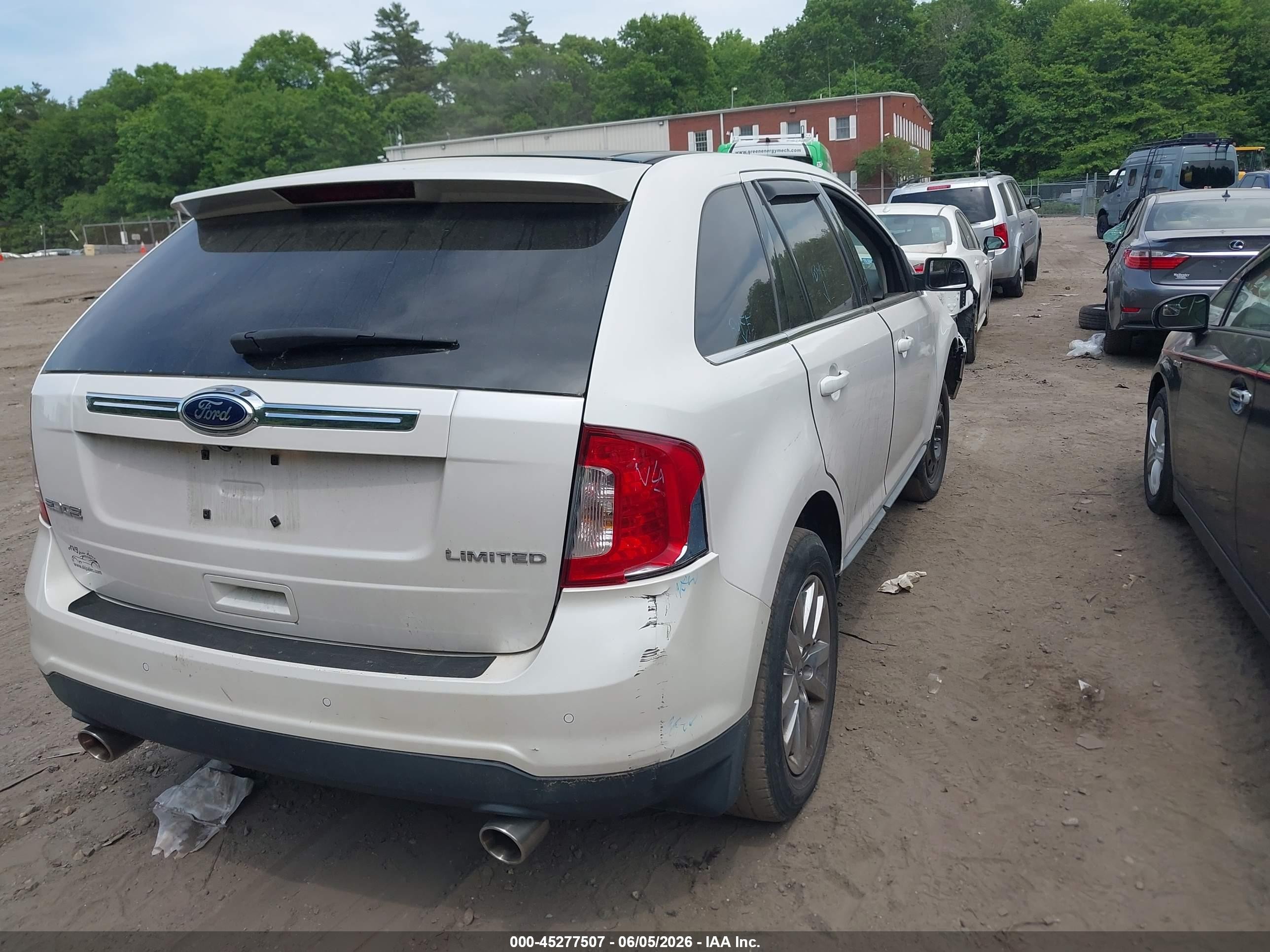 2011 Ford Edge Limited White vin: 2FMDK3KC8BBB05399
