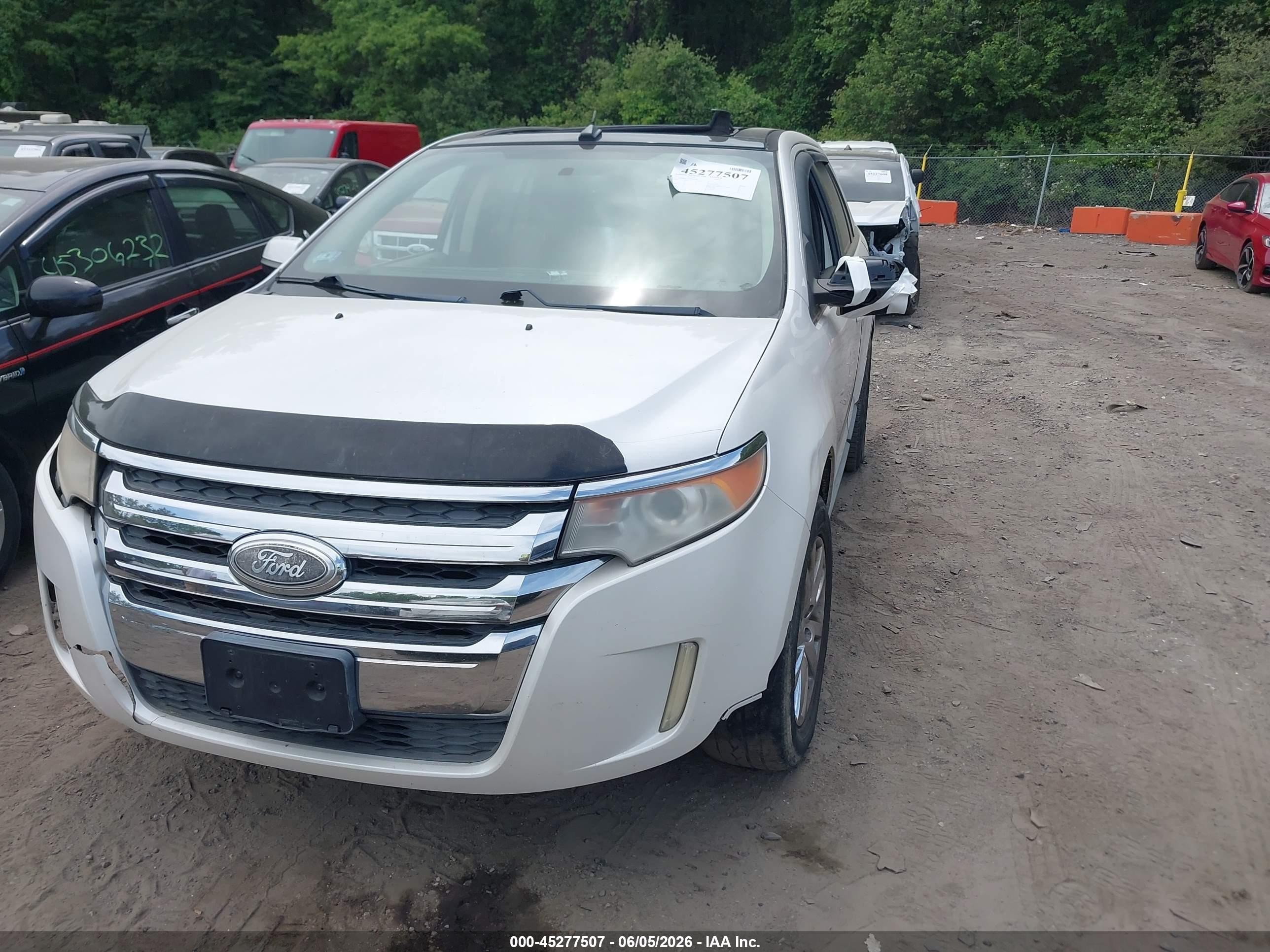 2011 Ford Edge Limited White vin: 2FMDK3KC8BBB05399