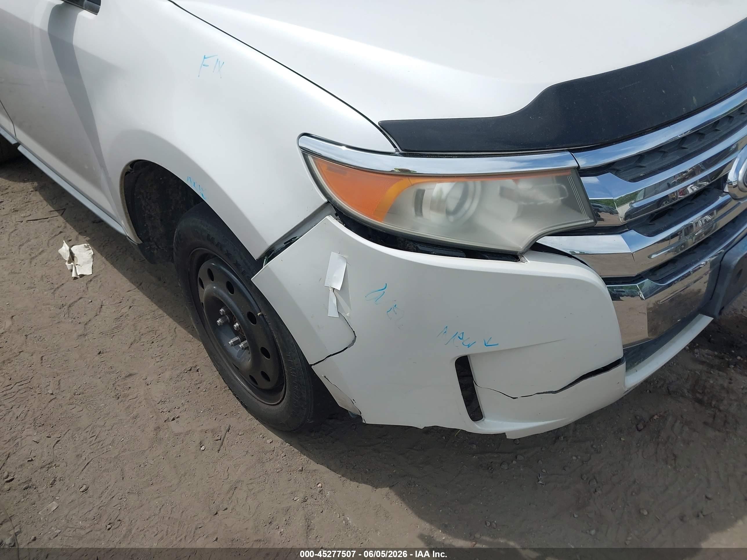 2011 Ford Edge Limited White vin: 2FMDK3KC8BBB05399