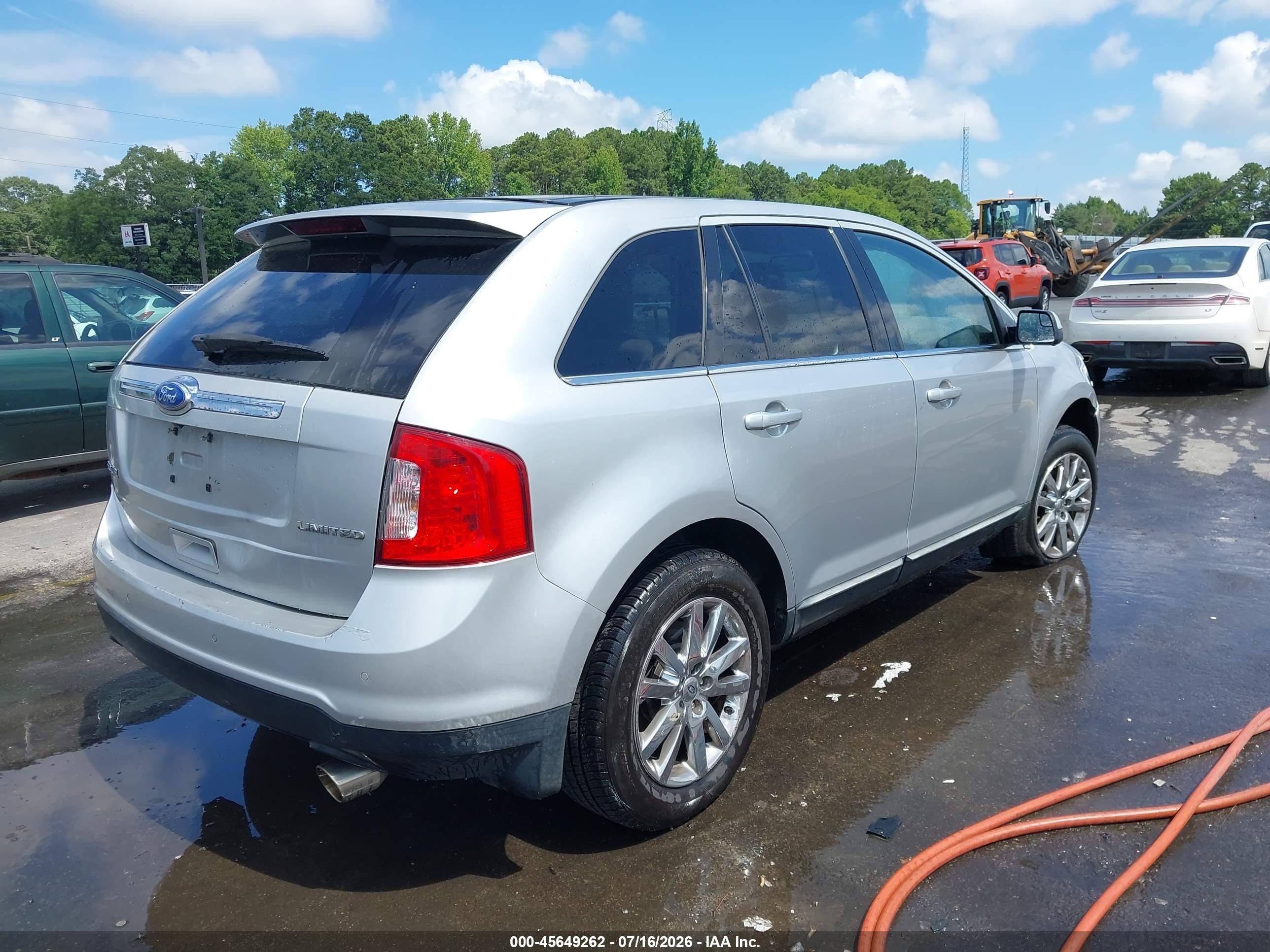 2011 Ford Edge Limited Silver vin: 2FMDK3KC8BBB06343