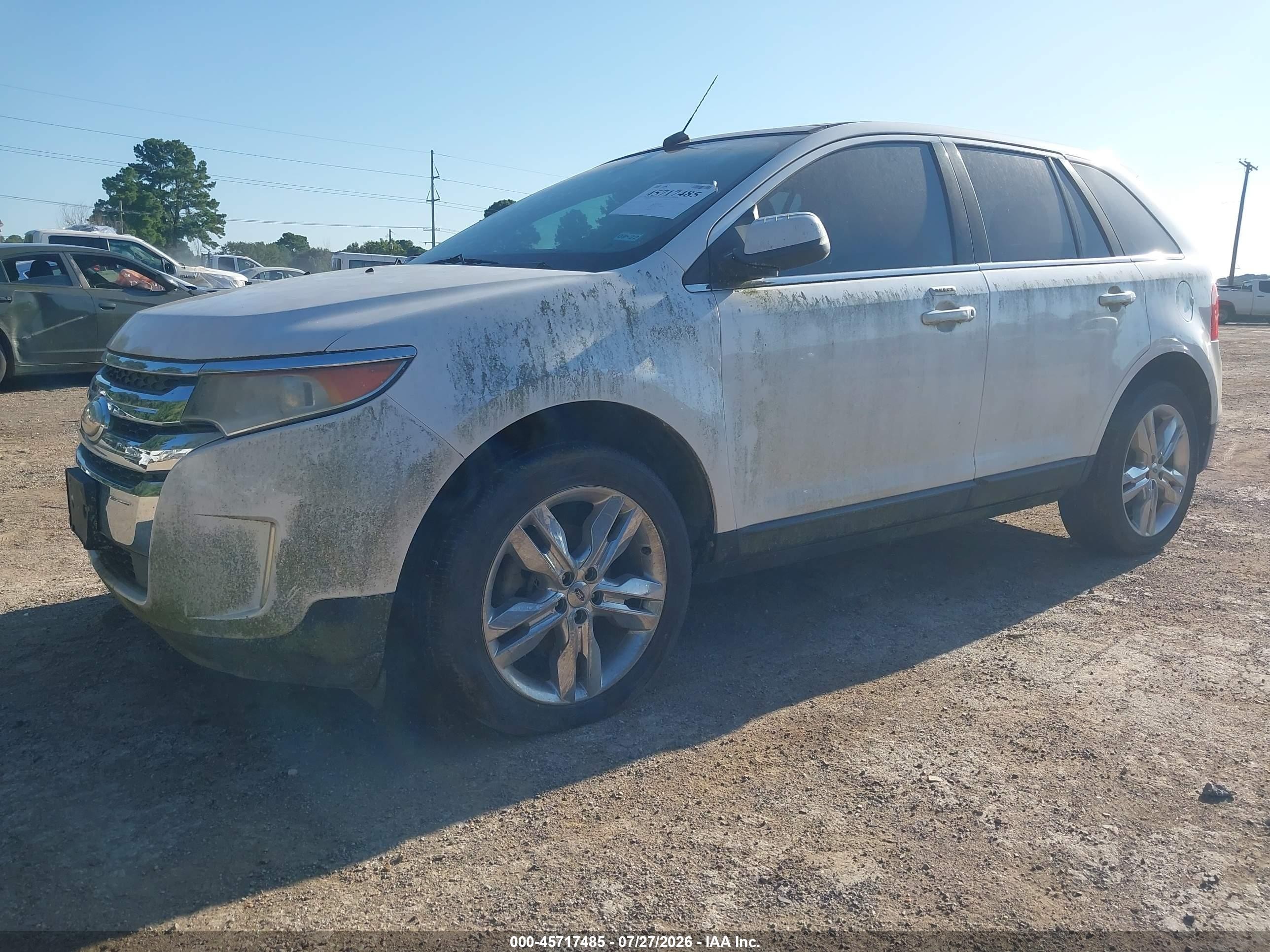 2011 Ford Edge Limited White vin: 2FMDK3KC8BBB11025