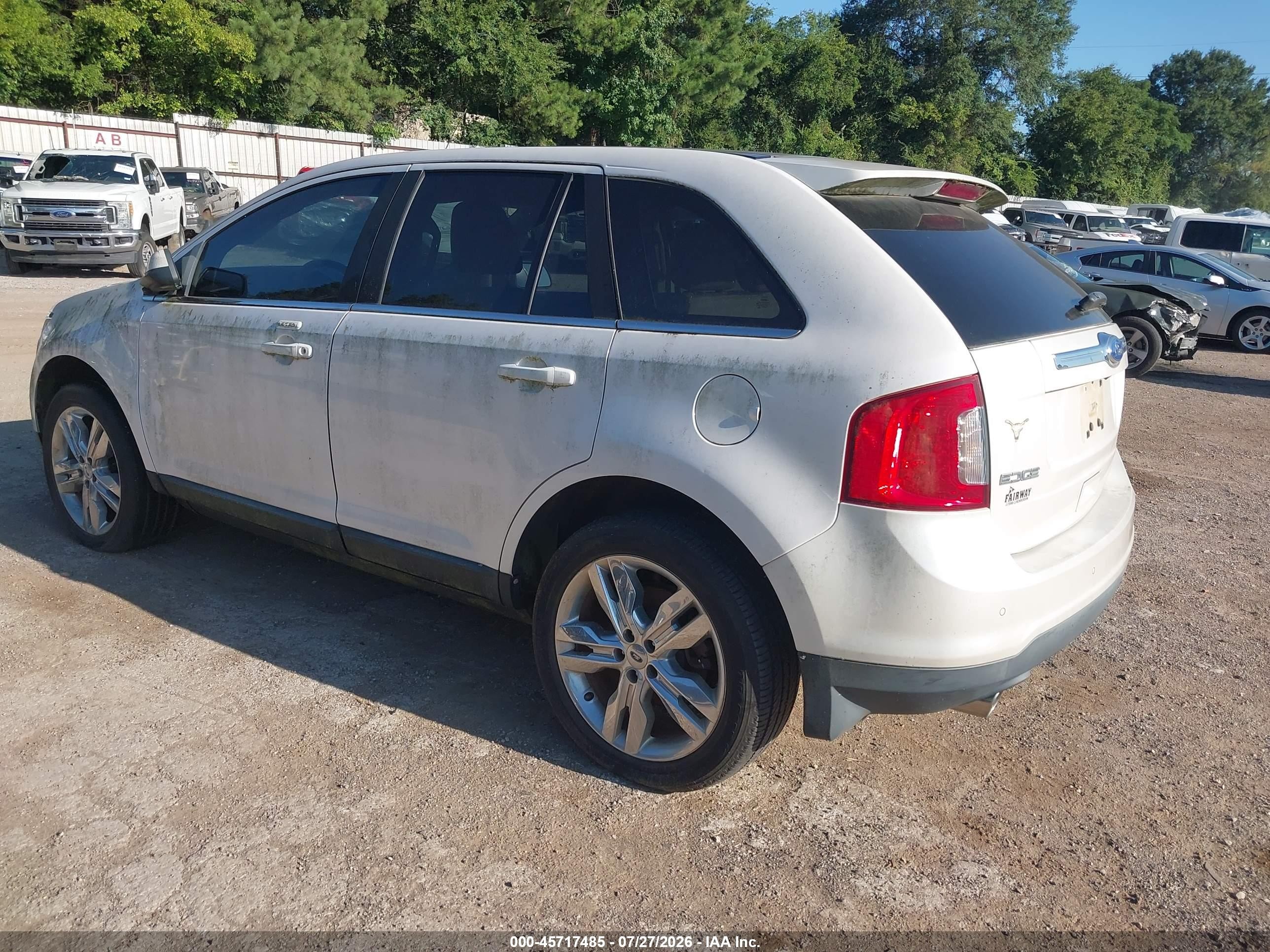 2011 Ford Edge Limited White vin: 2FMDK3KC8BBB11025