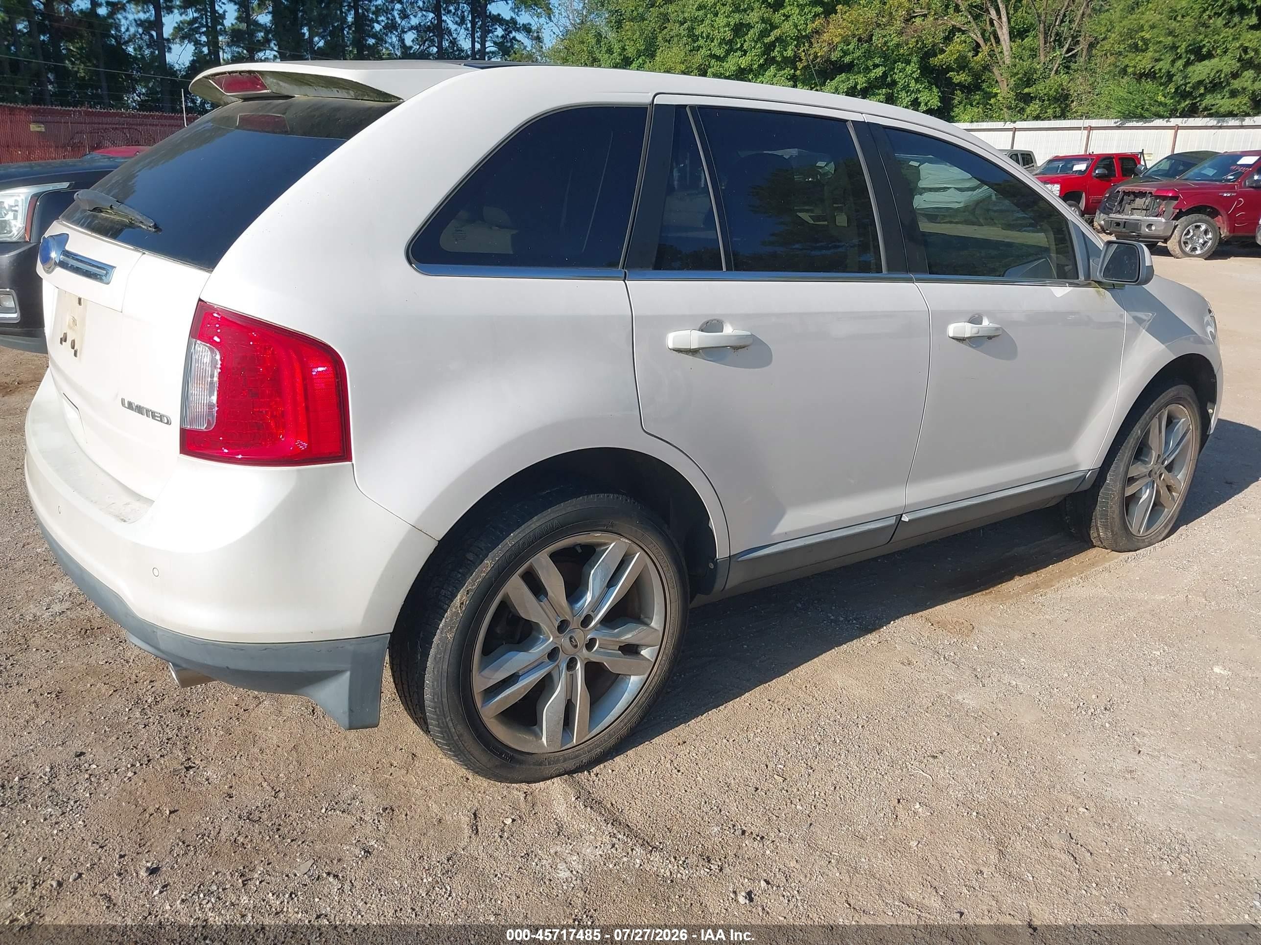 2011 Ford Edge Limited White vin: 2FMDK3KC8BBB11025