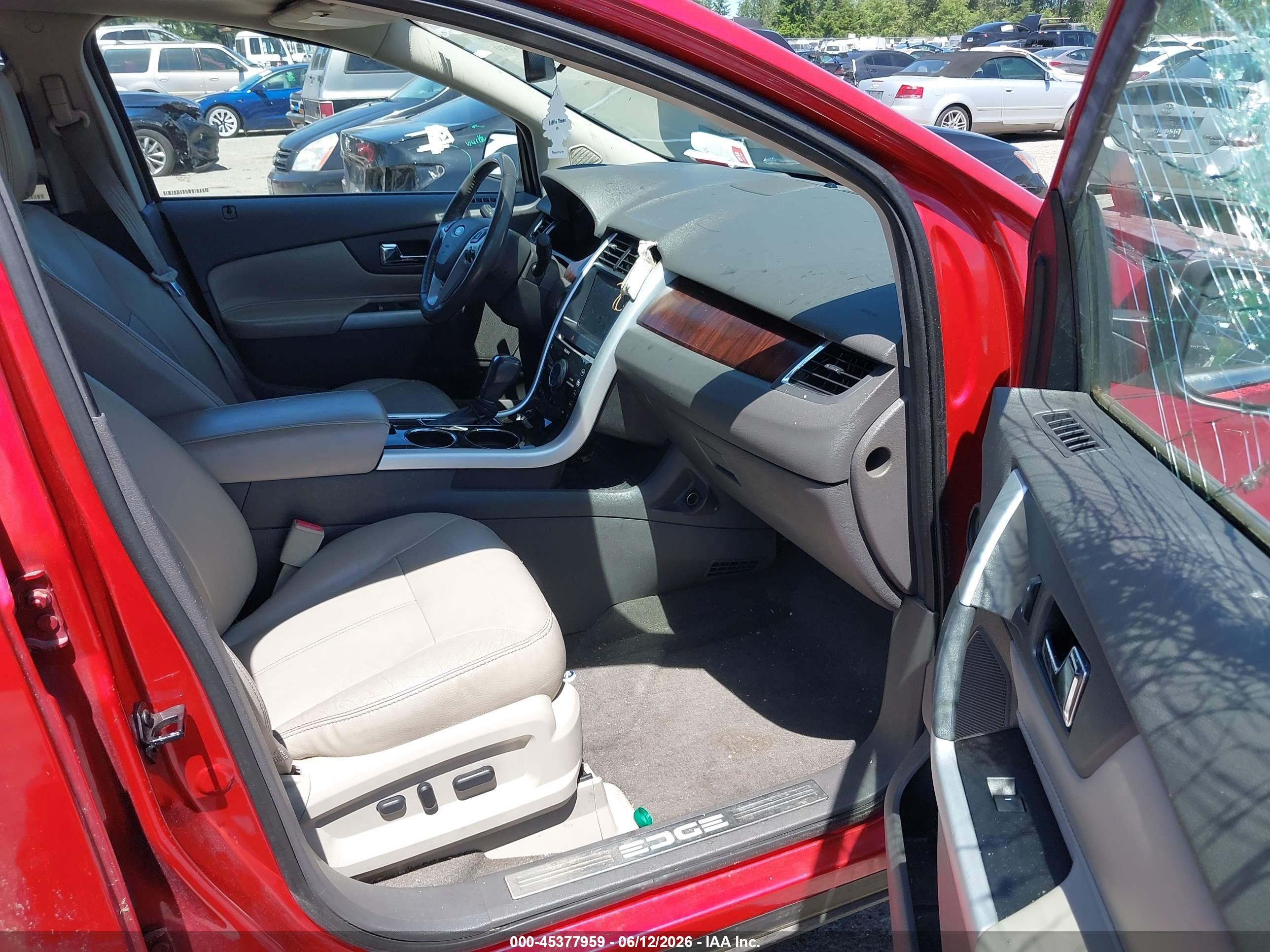 2012 Ford Edge Limited Red vin: 2FMDK3KC8CBA41043