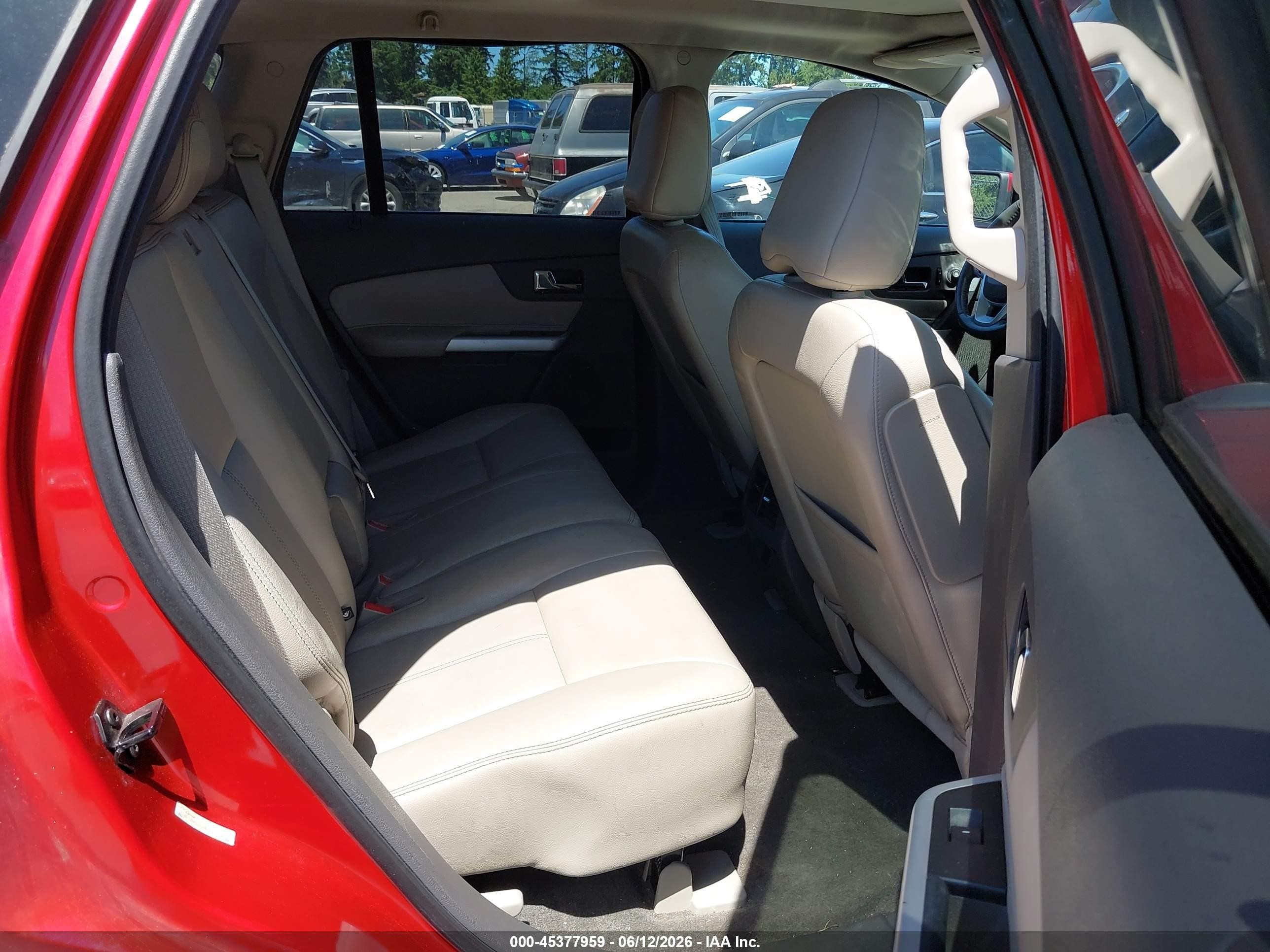 2012 Ford Edge Limited Red vin: 2FMDK3KC8CBA41043