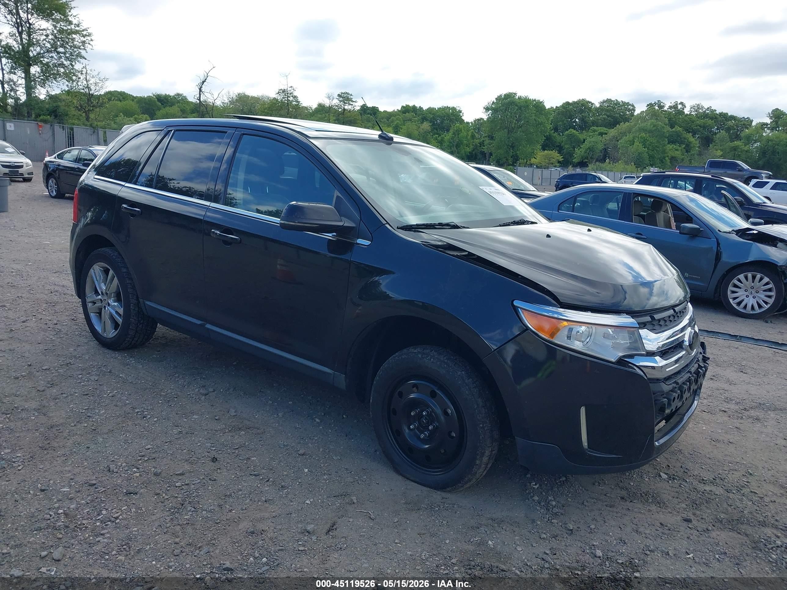 2012 Ford Edge Limited Black vin: 2FMDK3KC8CBA85964