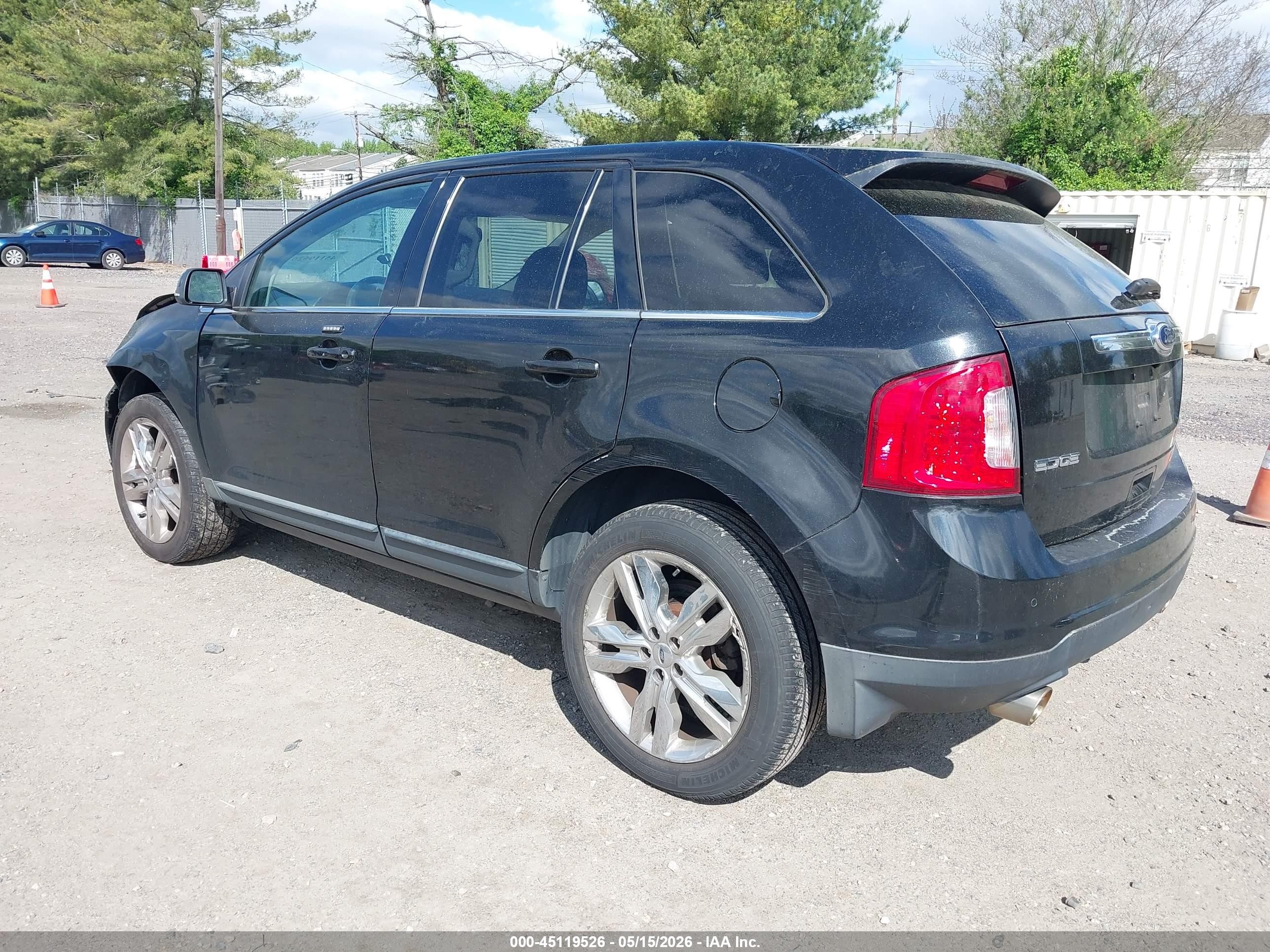 2012 Ford Edge Limited Black vin: 2FMDK3KC8CBA85964