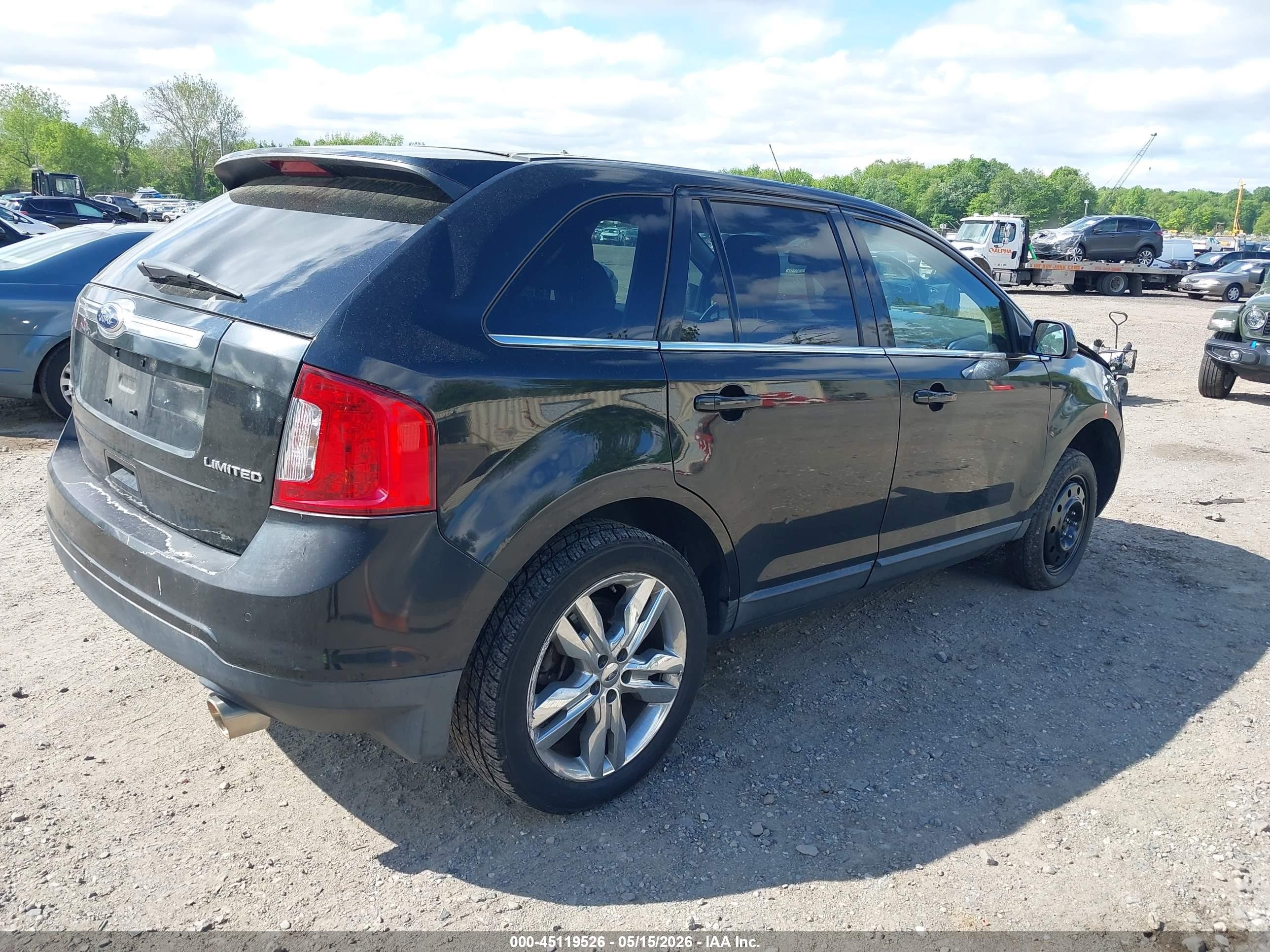 2012 Ford Edge Limited Black vin: 2FMDK3KC8CBA85964
