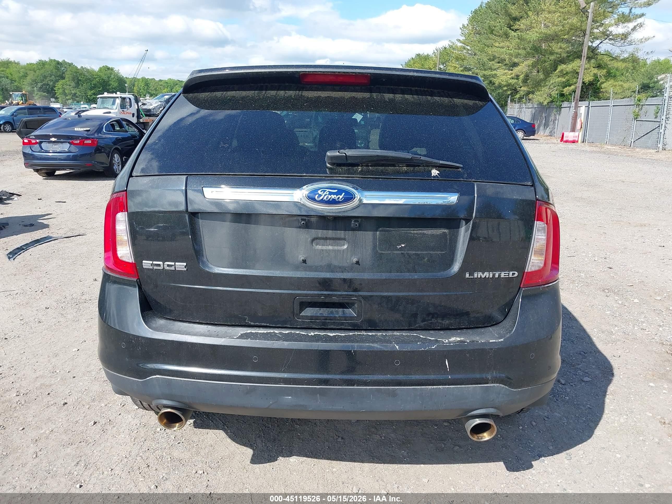 2012 Ford Edge Limited Black vin: 2FMDK3KC8CBA85964