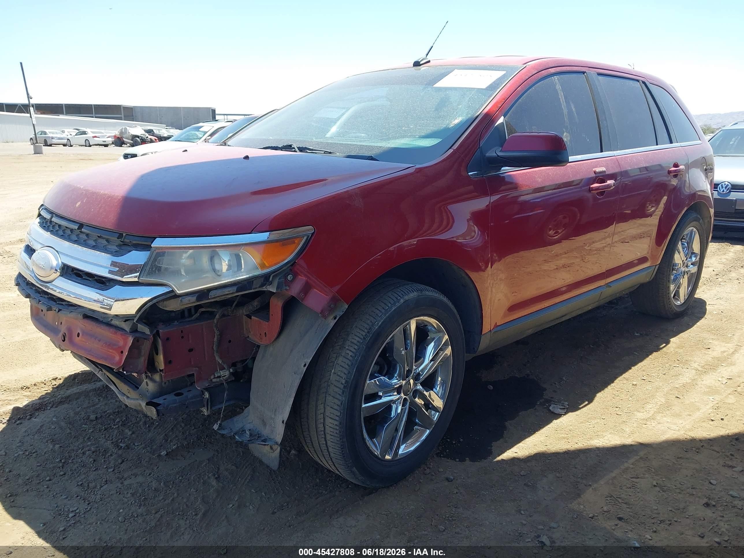 2013 Ford Edge Limited Maroon vin: 2FMDK3KC8DBA18234